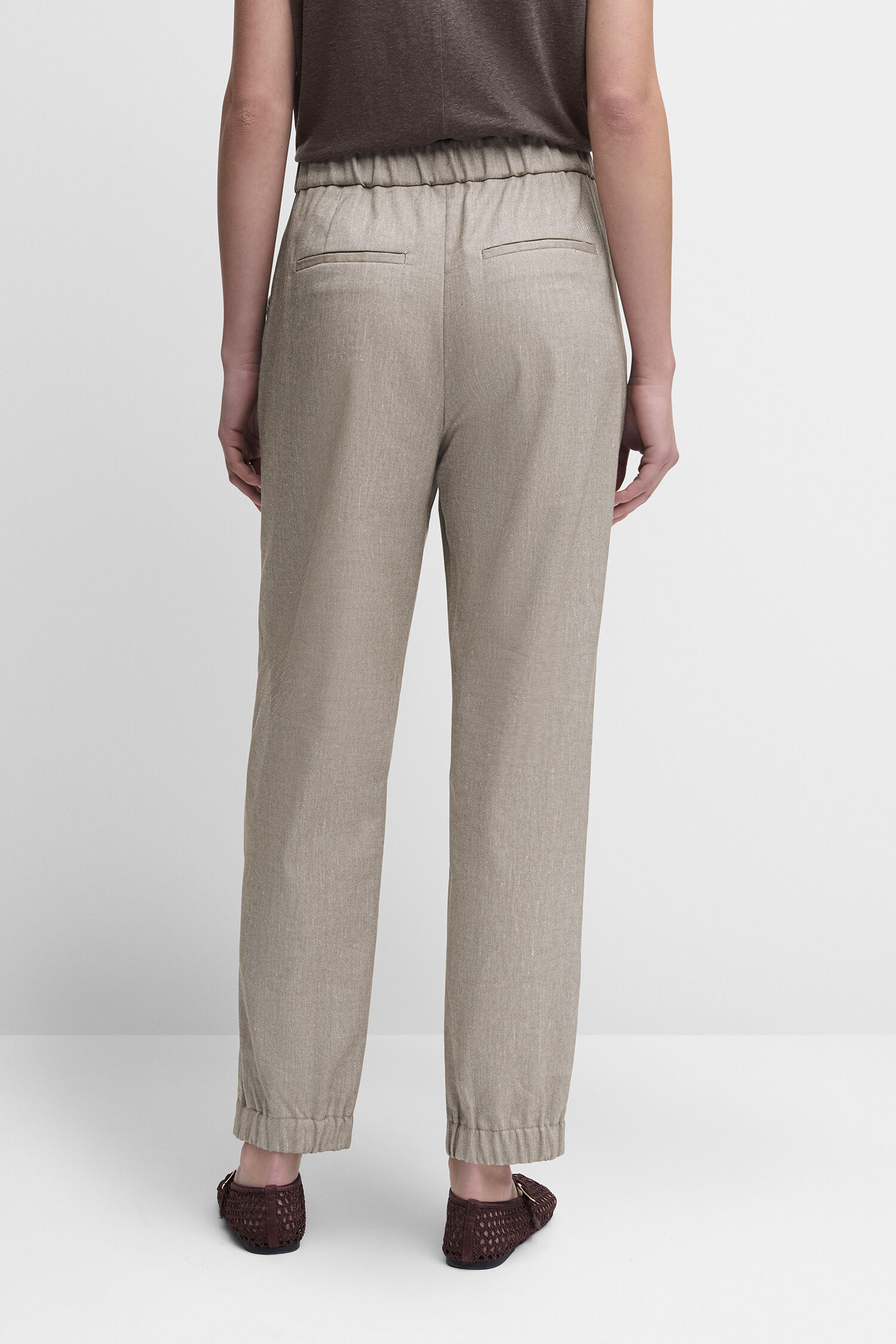 Bekleidung, Hosen, Dekoration für Zuhause, Leinen, Khaki