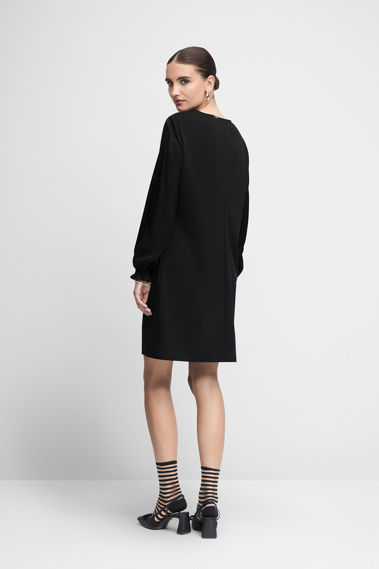 Langarm, Ärmel, Mantel, Kleid, Schuh