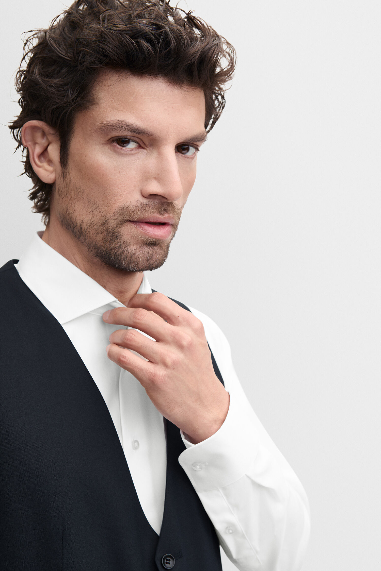 Anzugweste, Dreiteiliger Look, Navy, Weste, Herrenoutfit