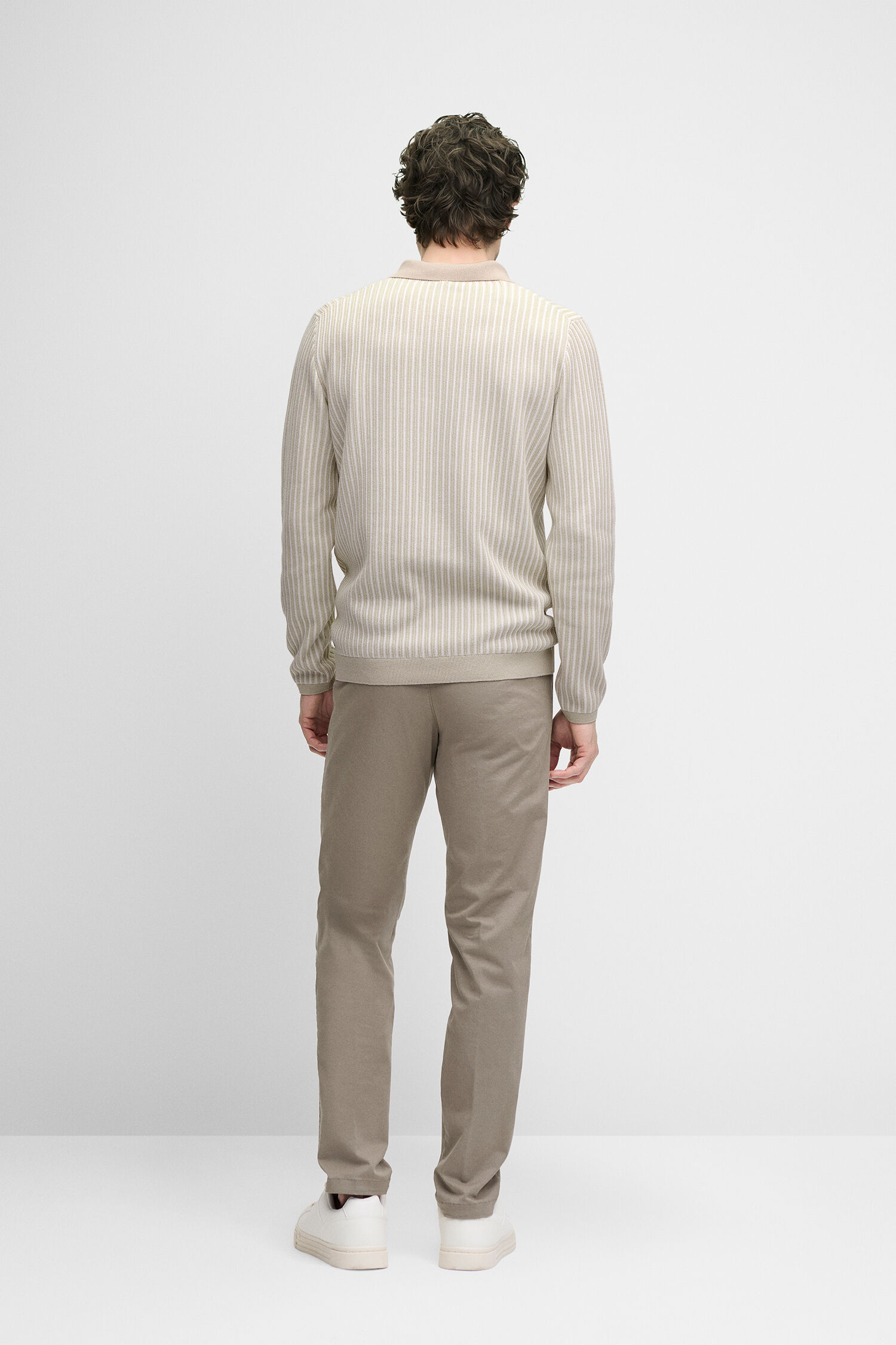 Kleidung, Pullover, Streifen, Strickjacke, Beige