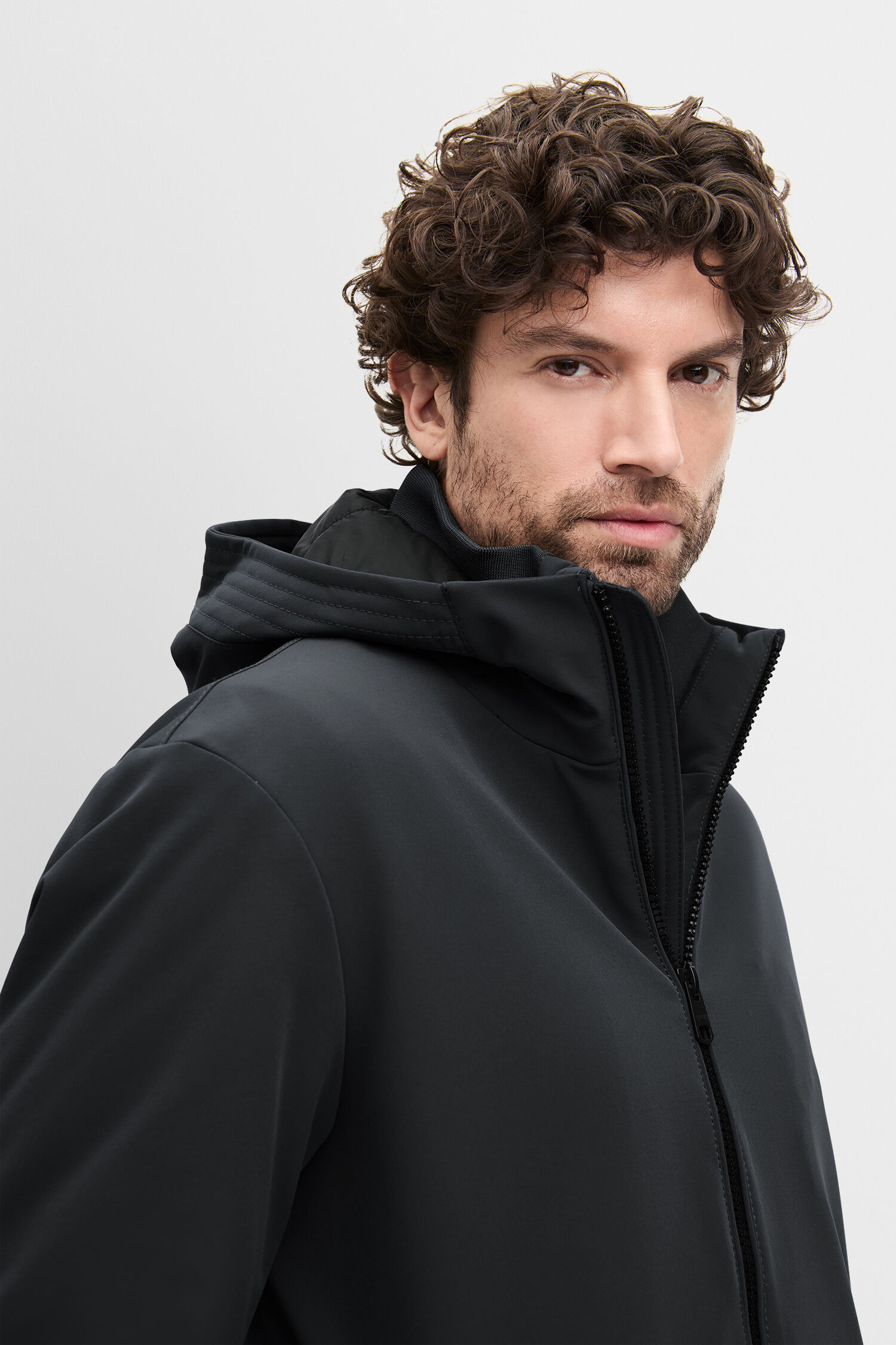 Mantel, Kapuzenpulli, Erwachsener, Mann, Person