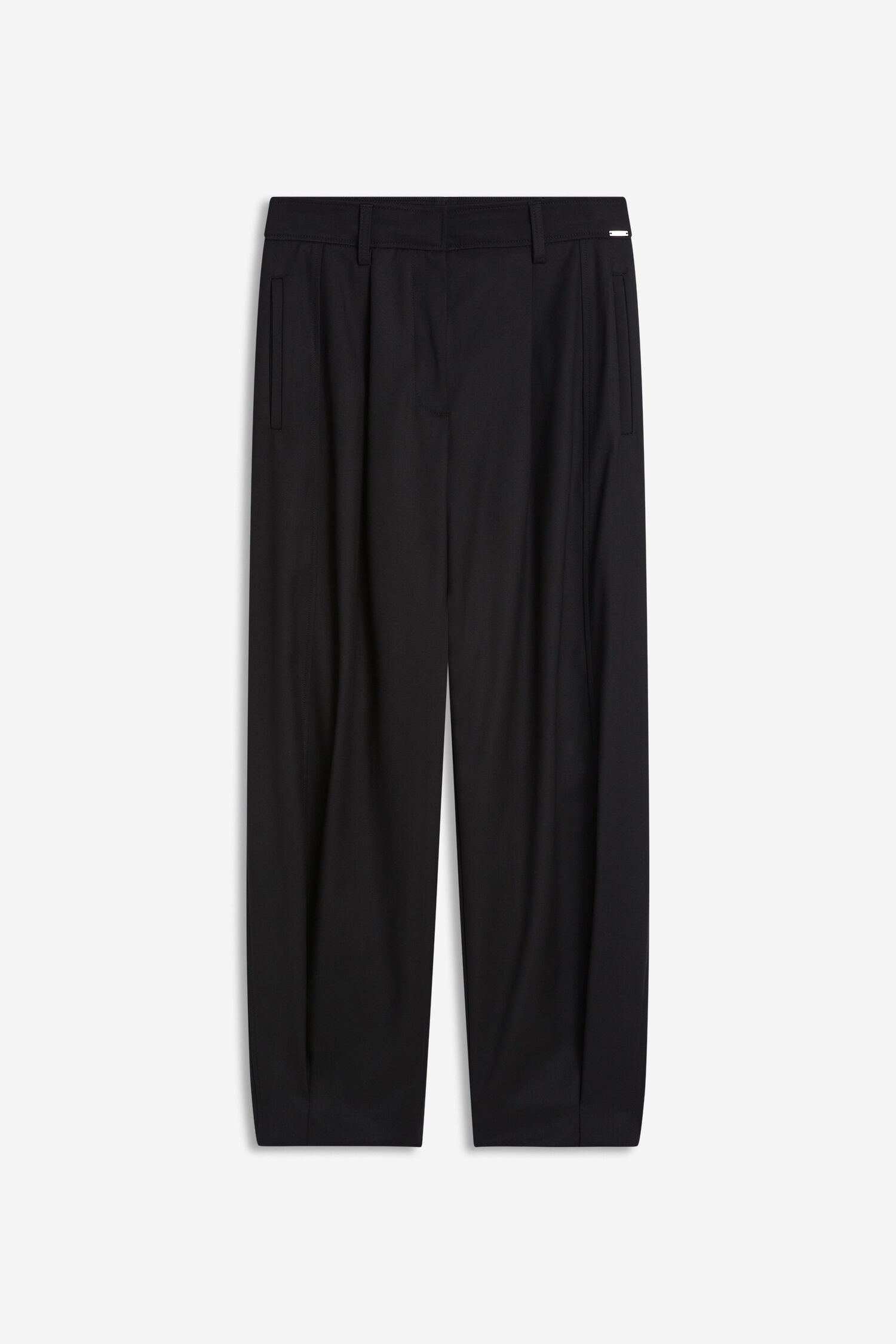 Hose, Pants, Schwarz, Klarer Schnitt, Gürtel-Loch?