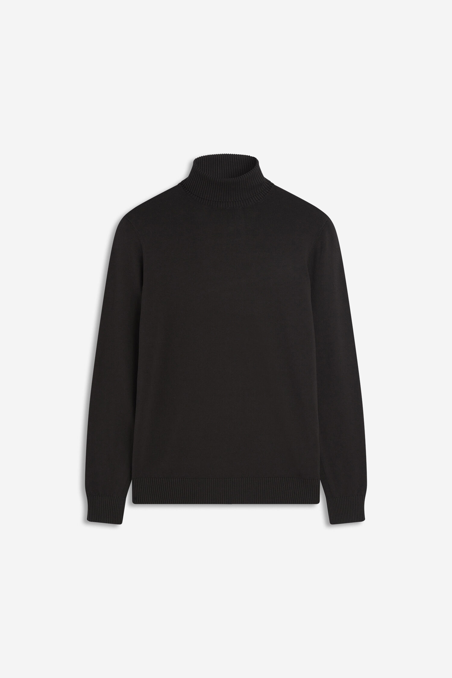 turtleneck, pullover, schwarz, strick, langarm