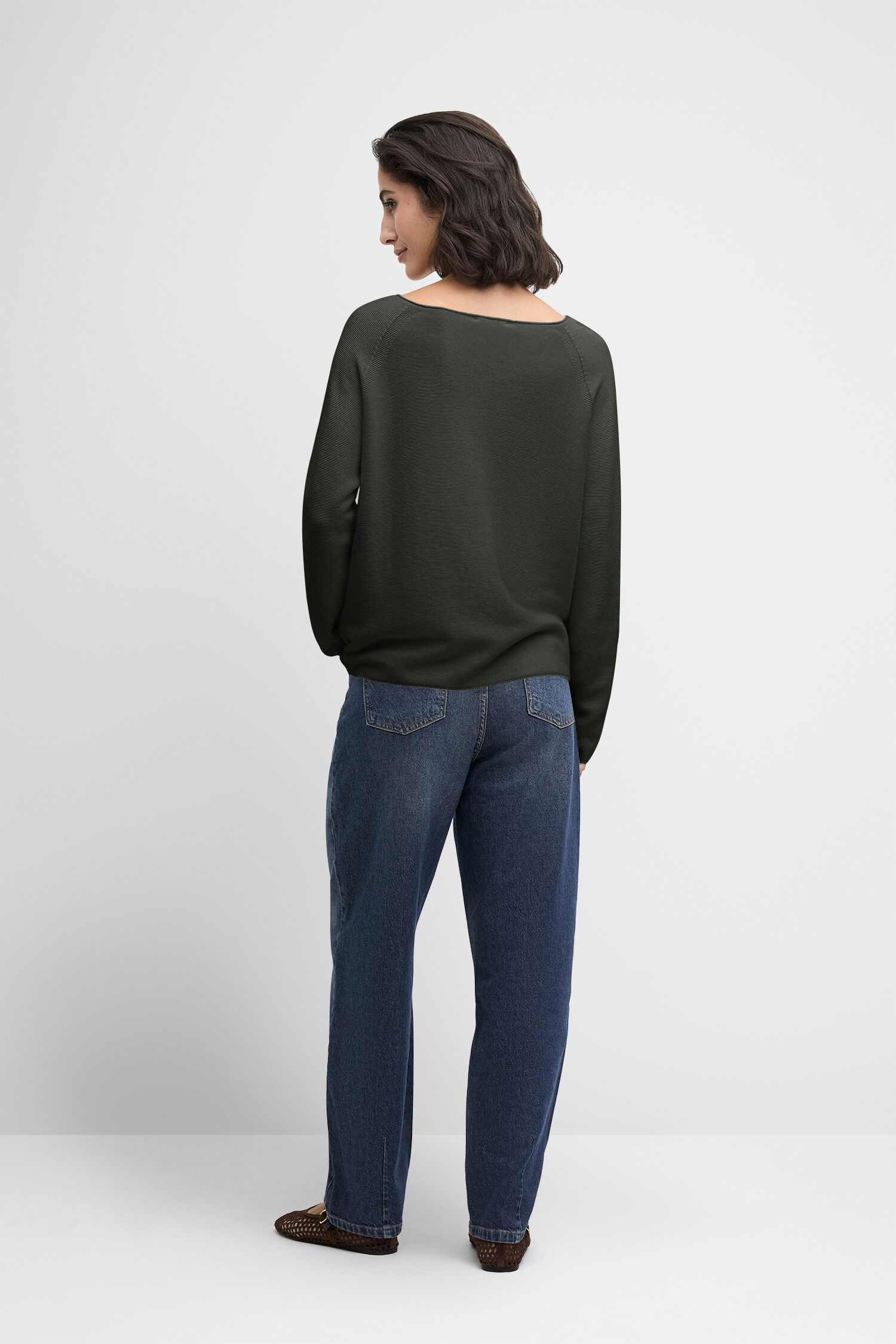 Hosen, Langarm, Person, Pullover, Jeanshose
