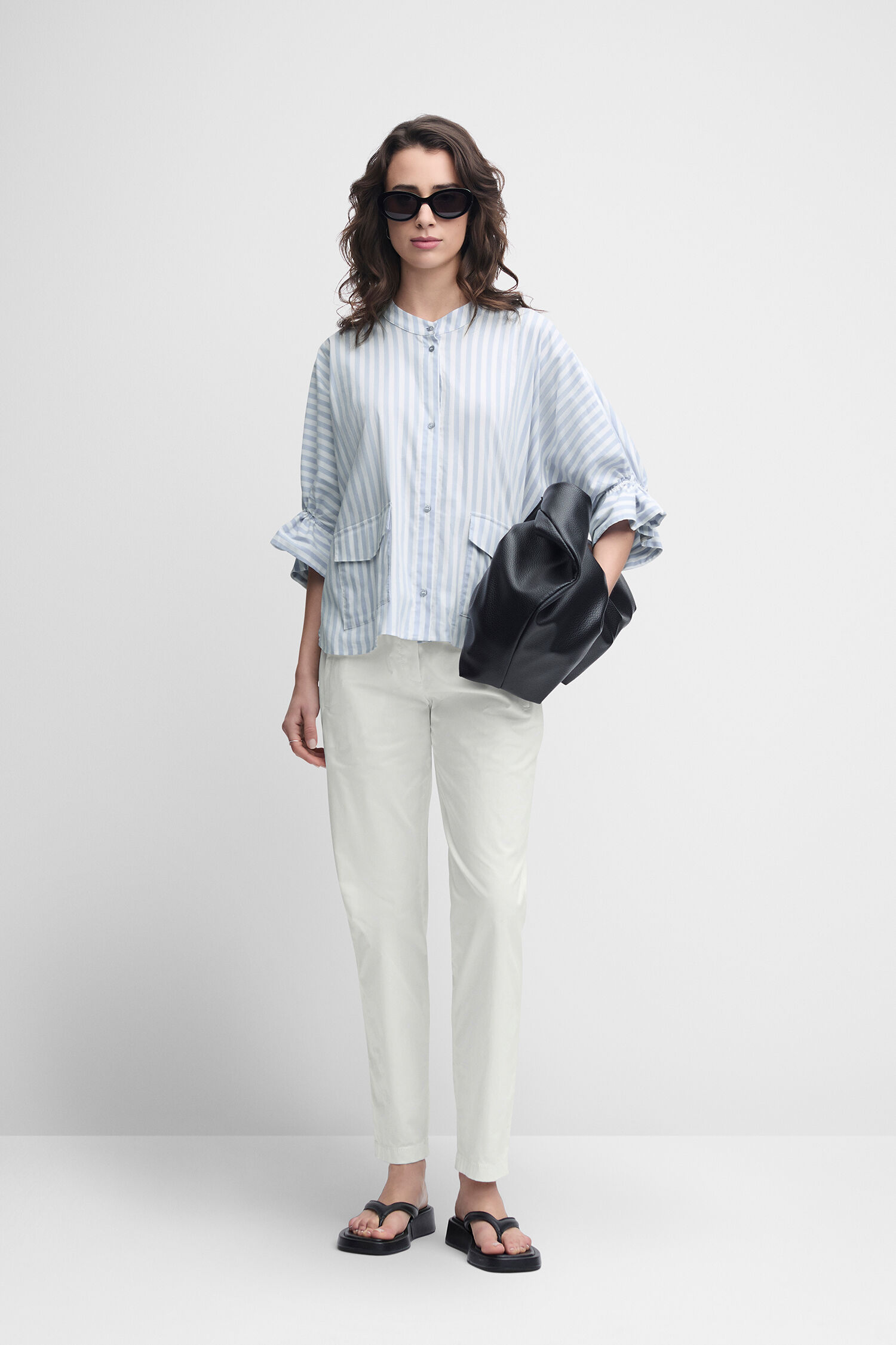 Bluse, Hosen, Langarm, Hemd, Sonnenbrille