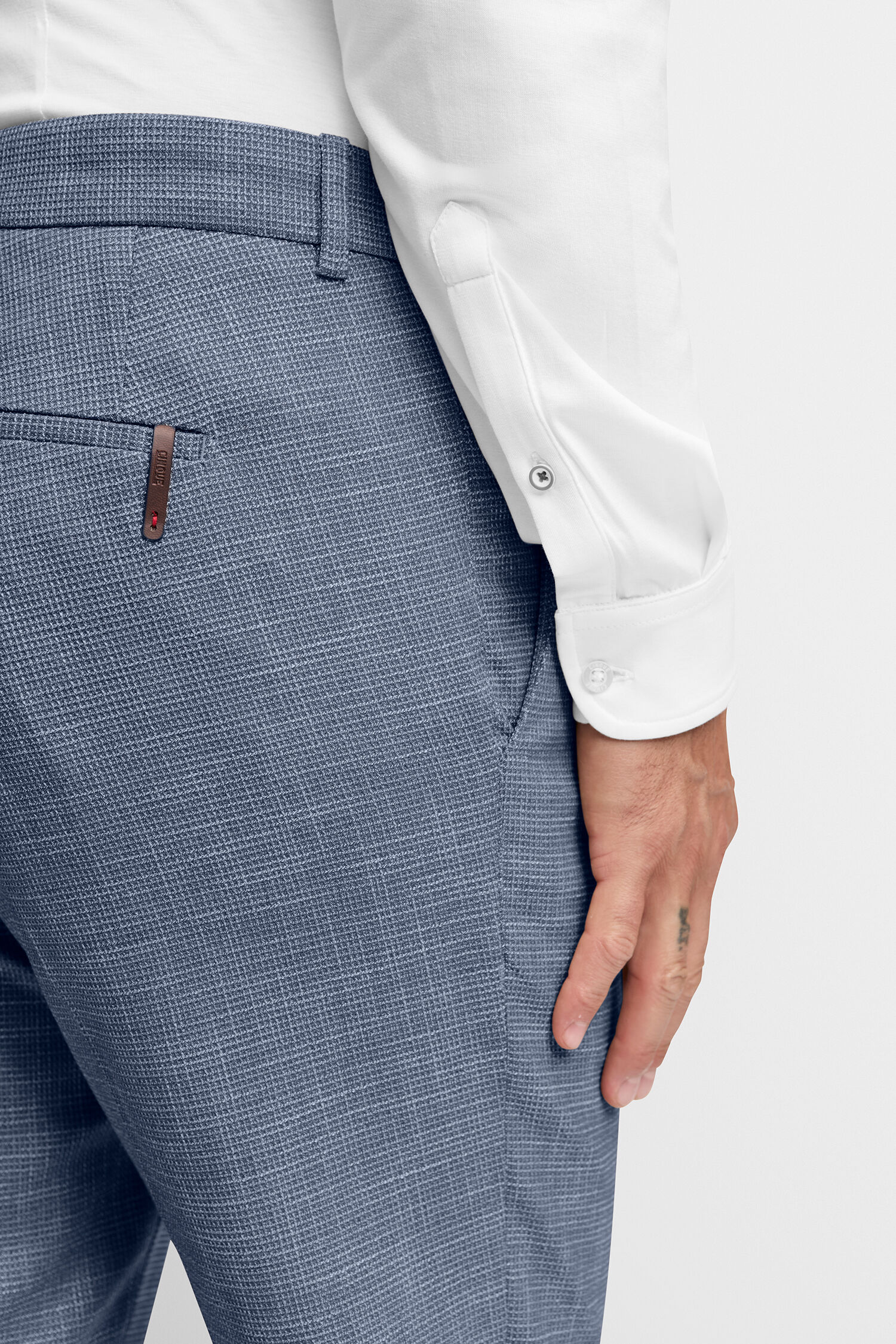 Hosen, Langarm, Jeans, Hemd, Person