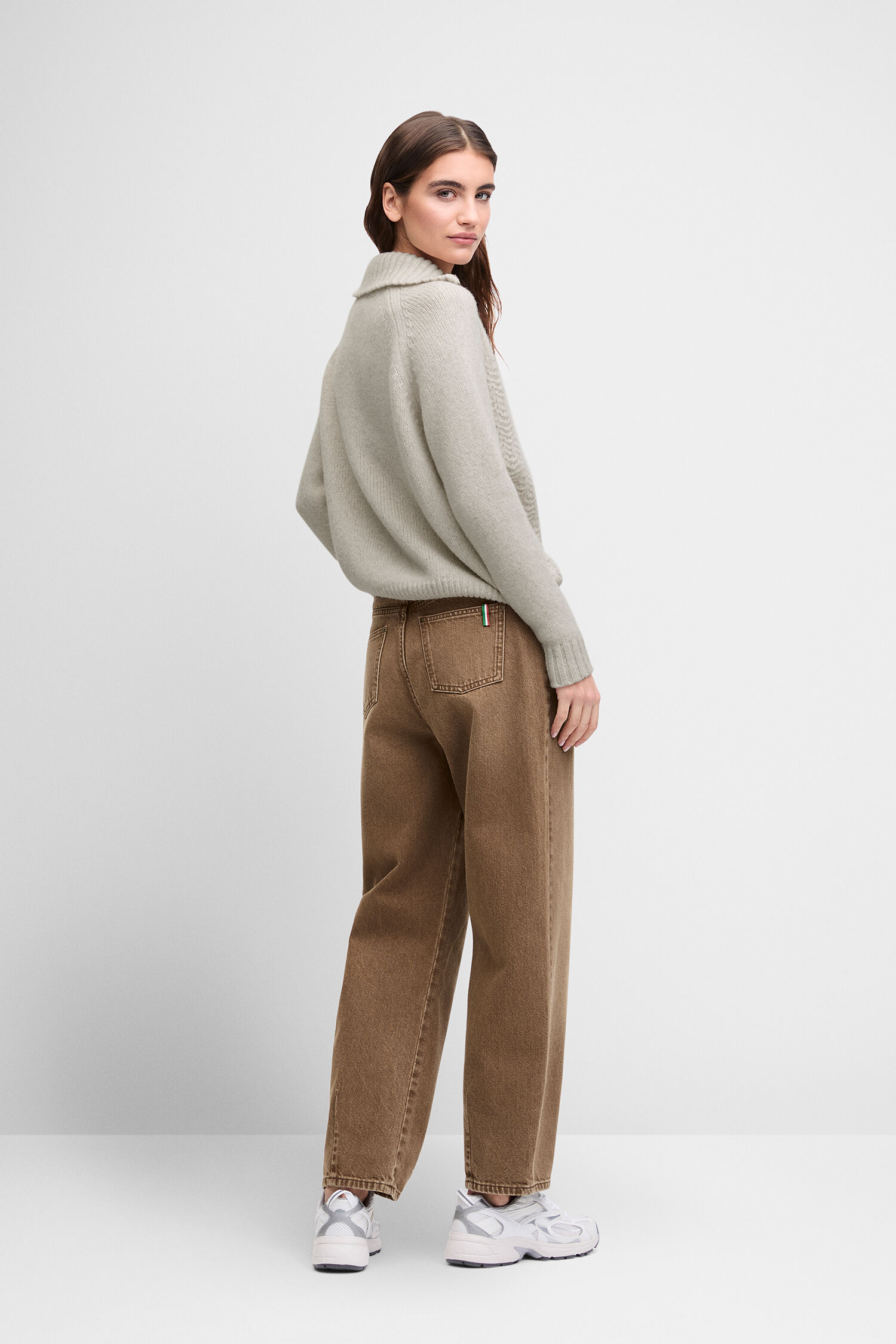 Pullover, Strickpullover, Graues, Lockere Jeans