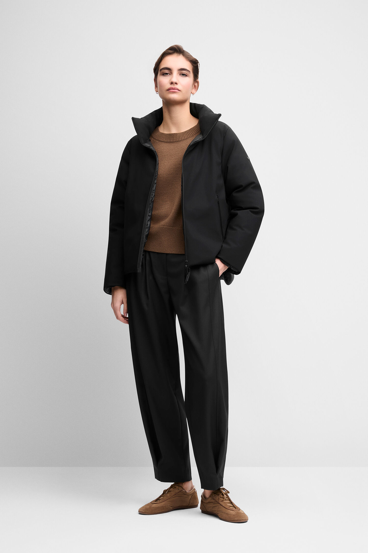 jacke, puffer, schwarz, outfit, hose