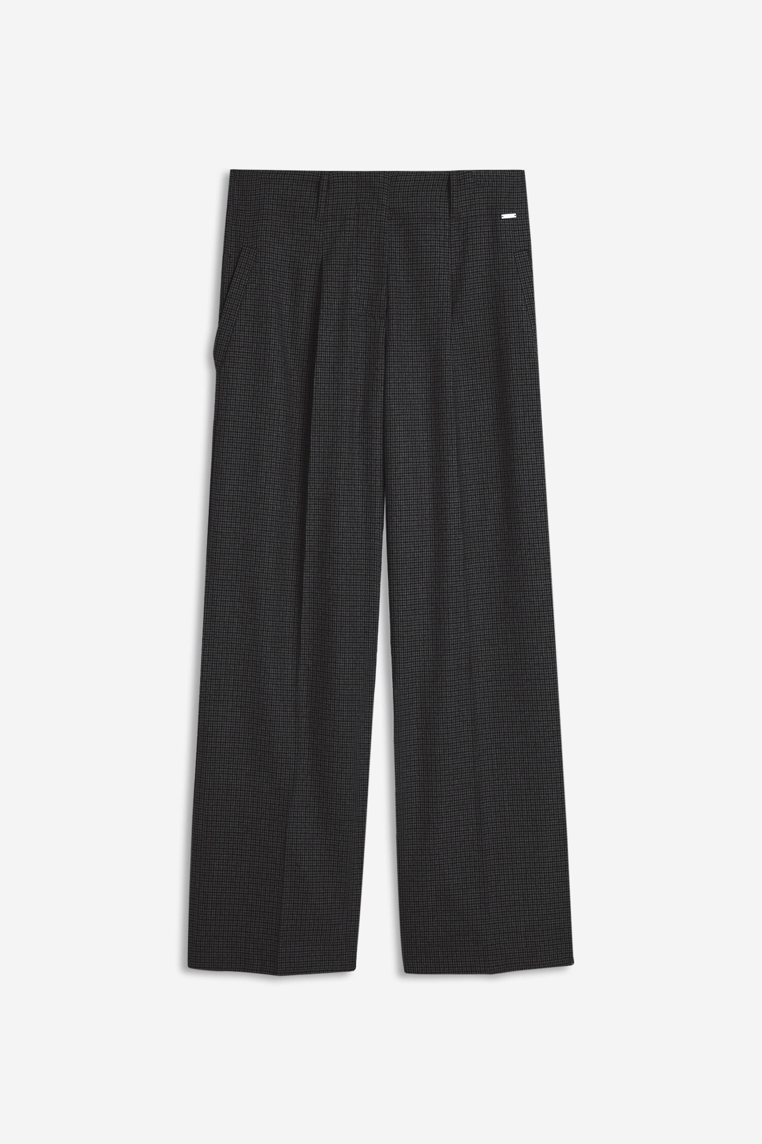 Hose, Pants, Gleichmäßiges Muster, Schurwolloptik, Dunkelgrau