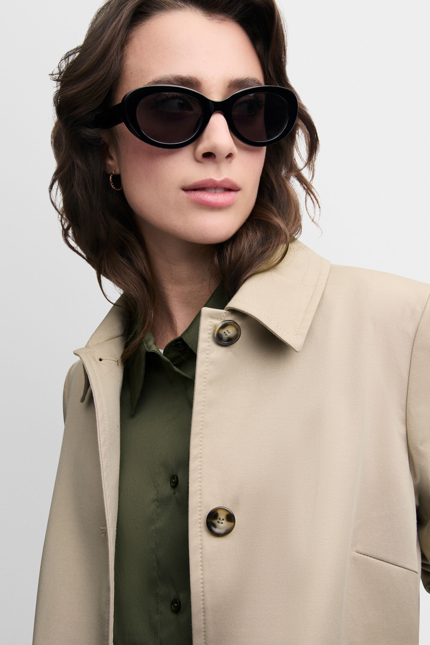 Mantel, Sonnenbrille, Person, Frau