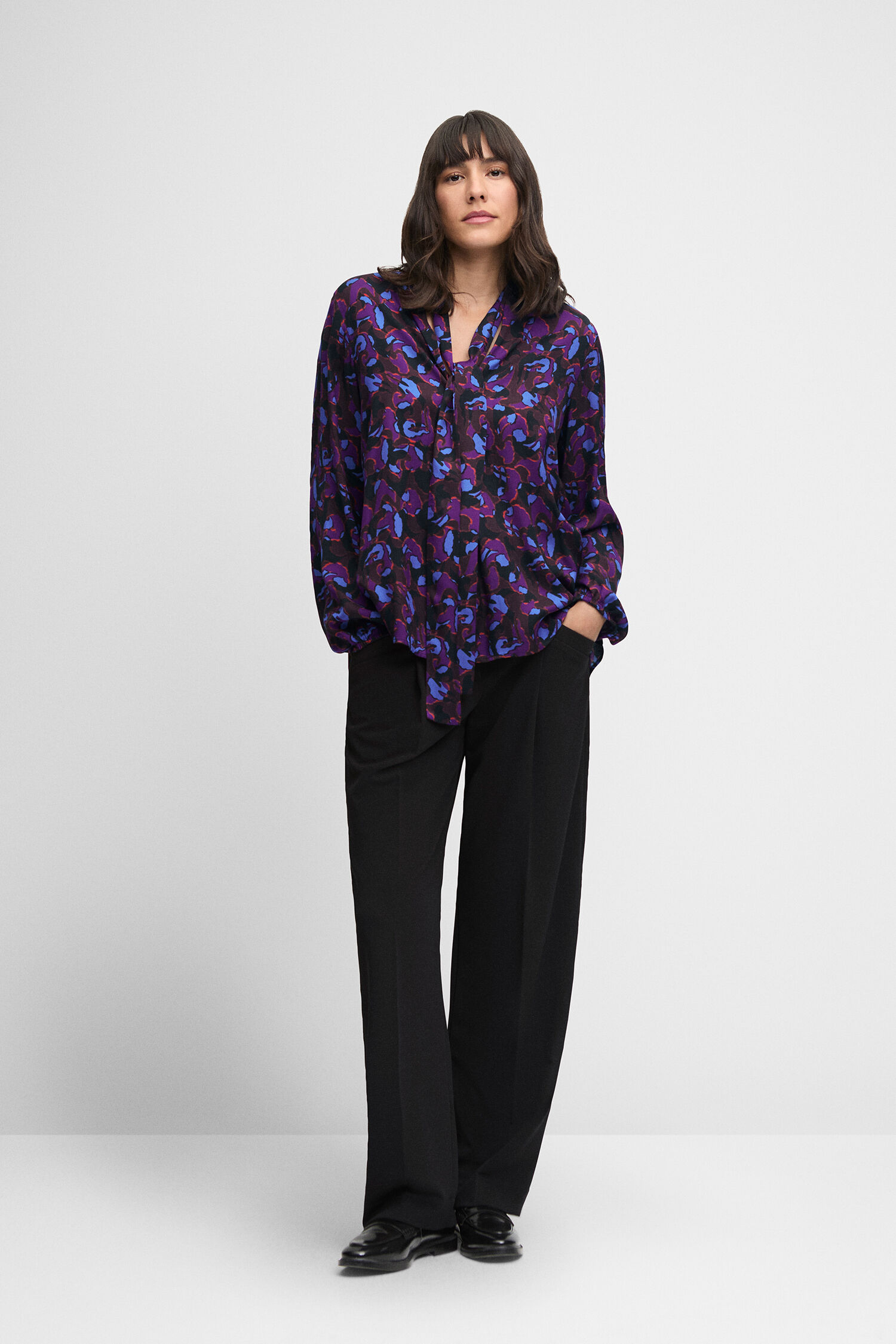 Bluse CIPRIO Bluse, Langarm, Erwachsener, Person, Frau