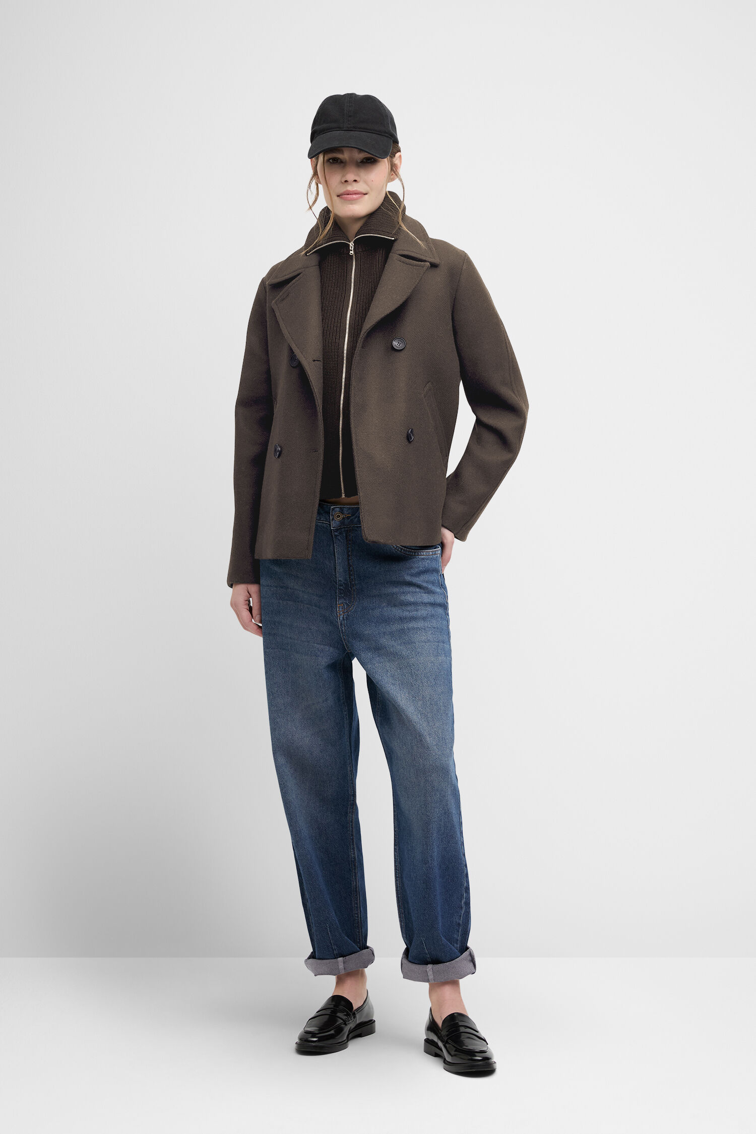 Mantel, Jacke, Hosen, Person