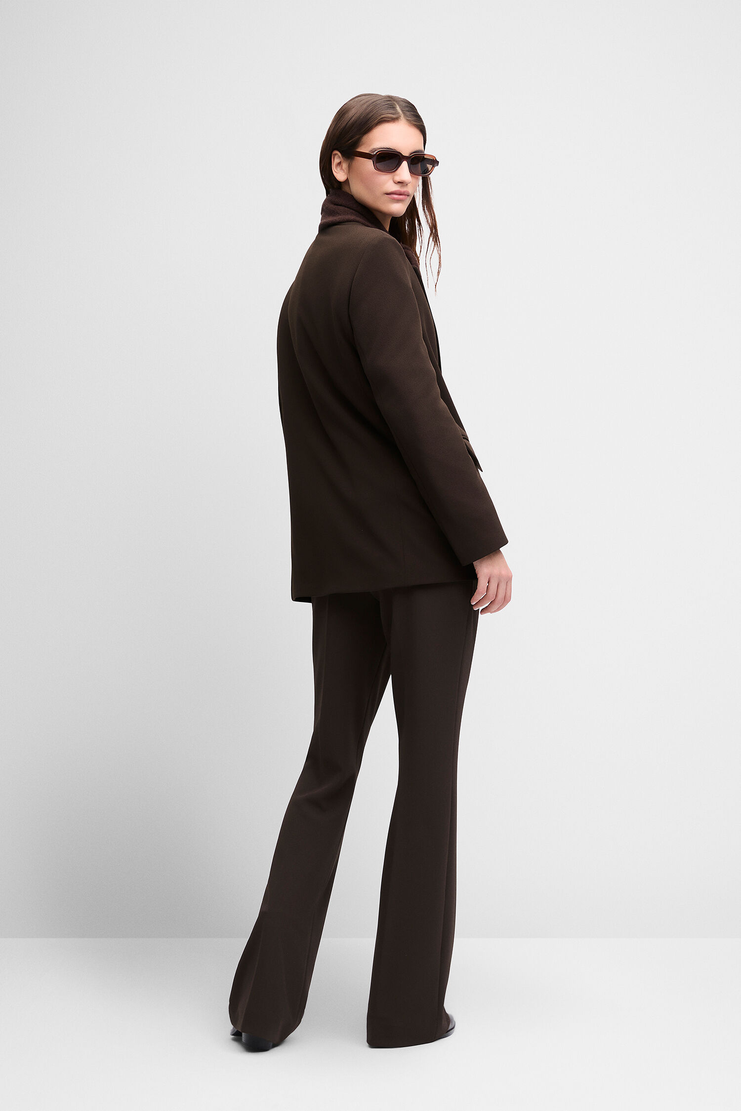 Anzug, Hose, Jacket, braun, slim-fit