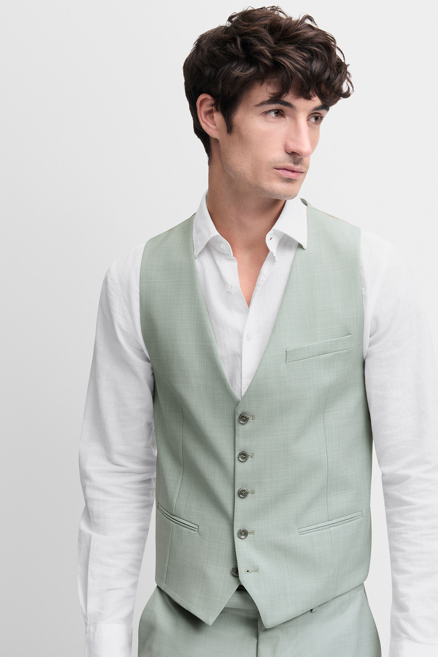 Weste, Hemd, Formelle Kleidung, Anzug, Person - salbei