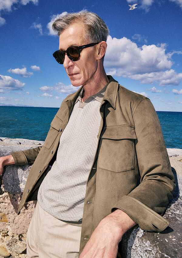 Mantel, Jacke, Sonnenbrille, Mann, Person