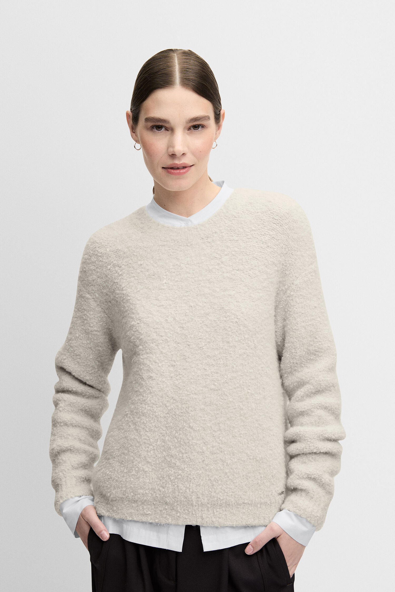 Strickwaren, Pullover, Sweatshirt, Langarm, Person