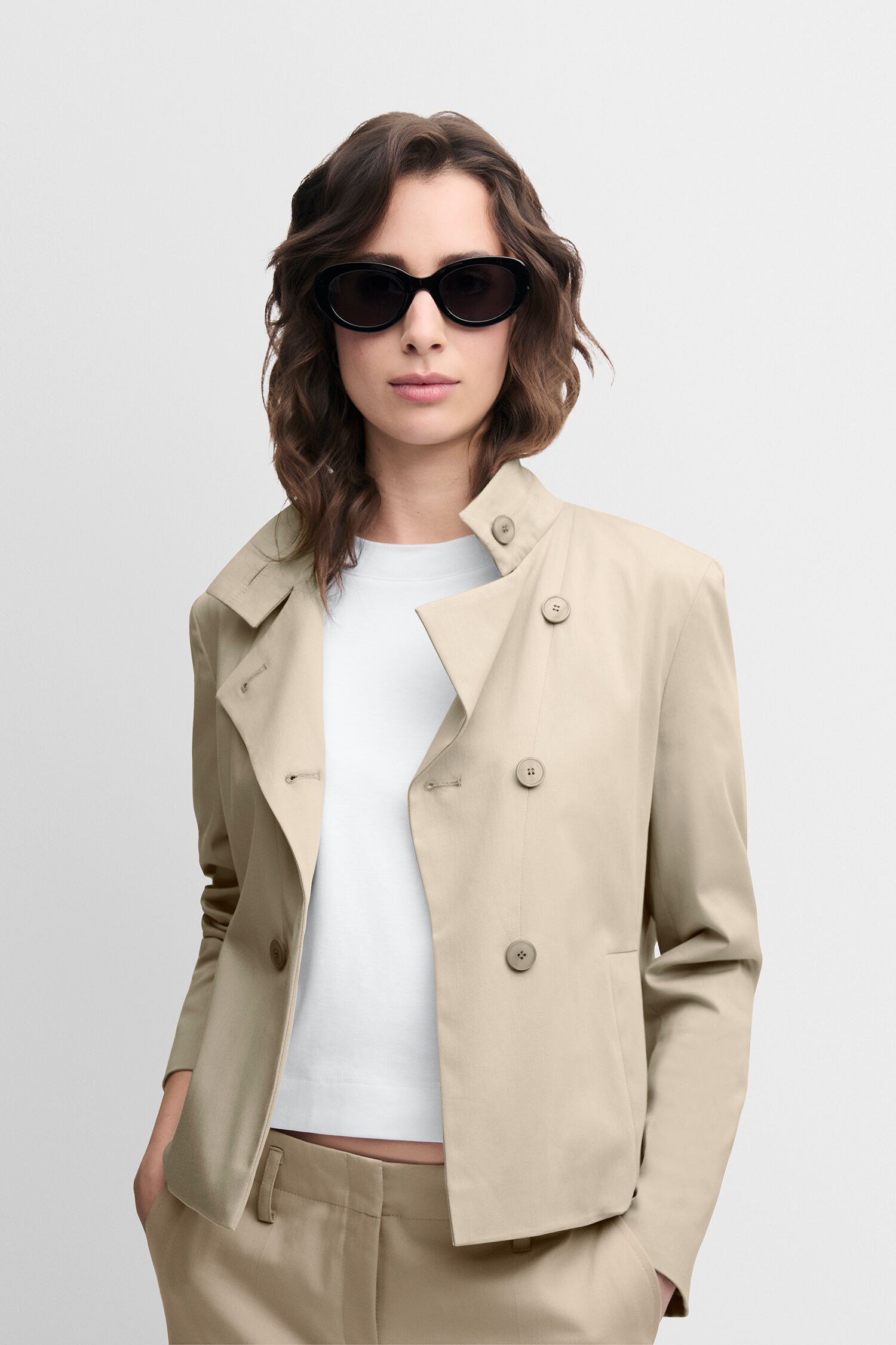 Mantel, Sonnenbrille, Jacke, Blazer