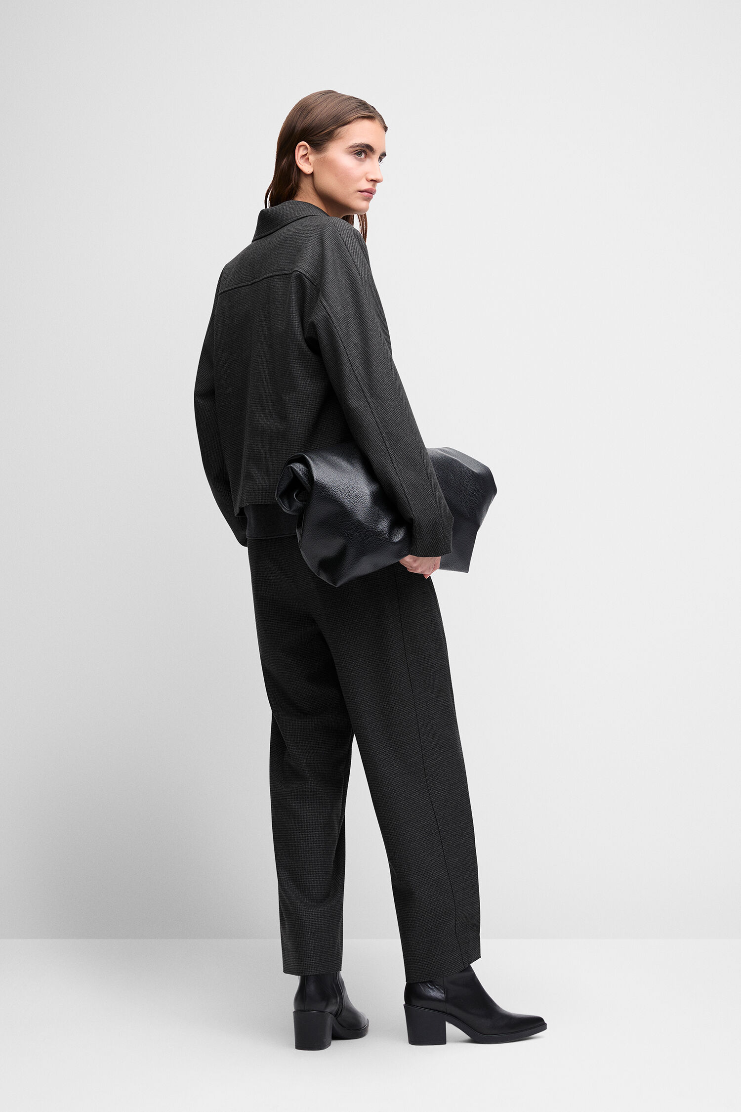 outfit, pants, jacket, black, boots