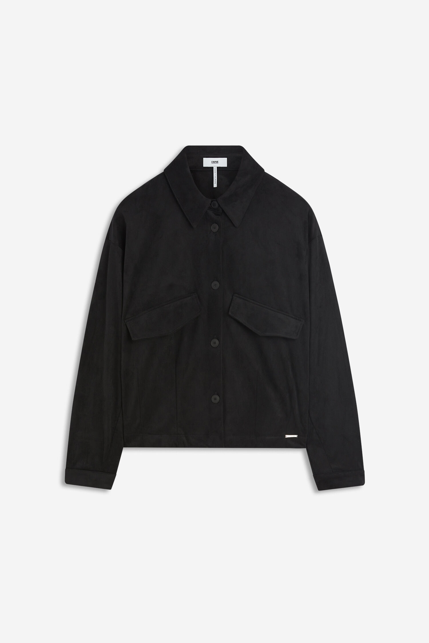 jacke, midikoller, windjacke, schwarz, knopfleiste