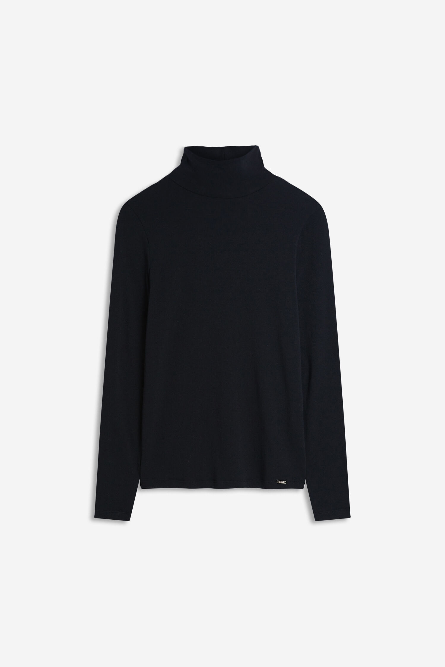 Rollkragenpullover,  Strickoberteil,  Schwarz,  Langarm,  Oberteil