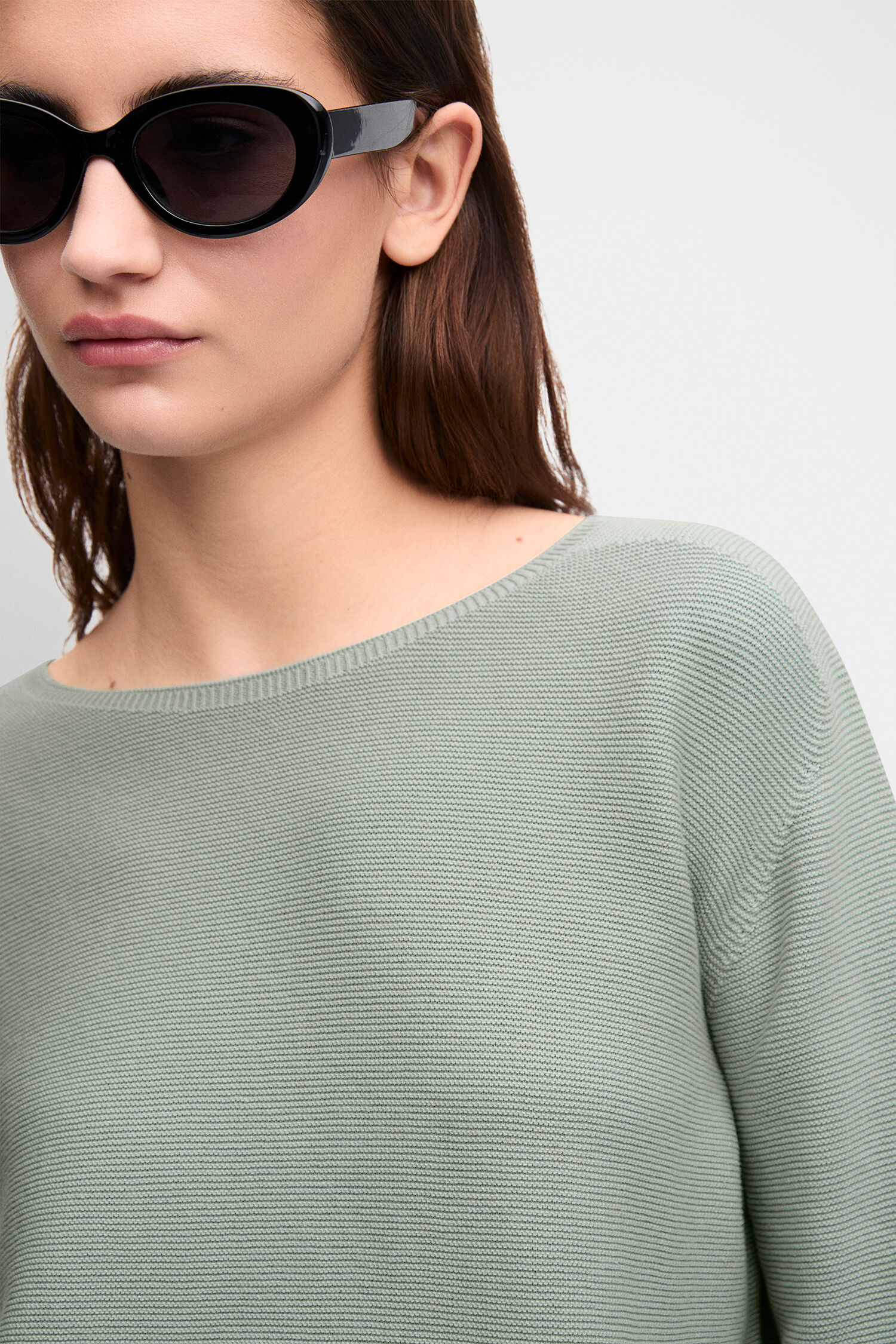 Sweater, Long sleeve, Mint grün, Strickpullover, Casualoberteil