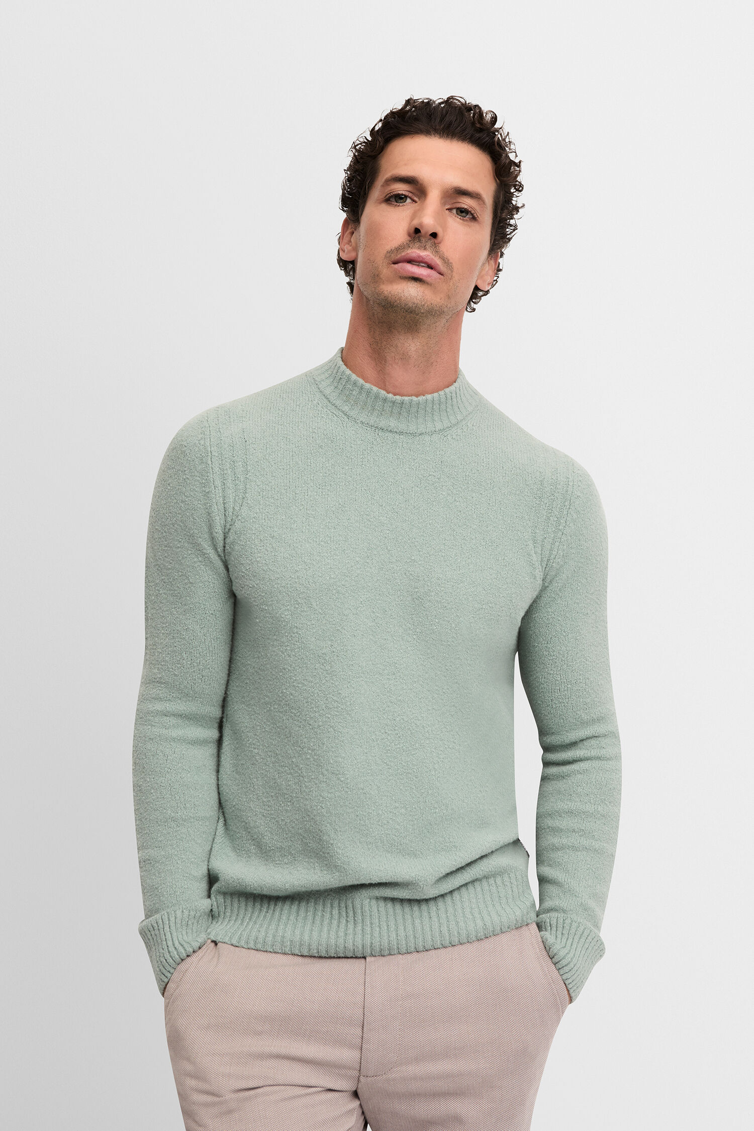 Bekleidung, Strickwaren, Pullover - hellgrün