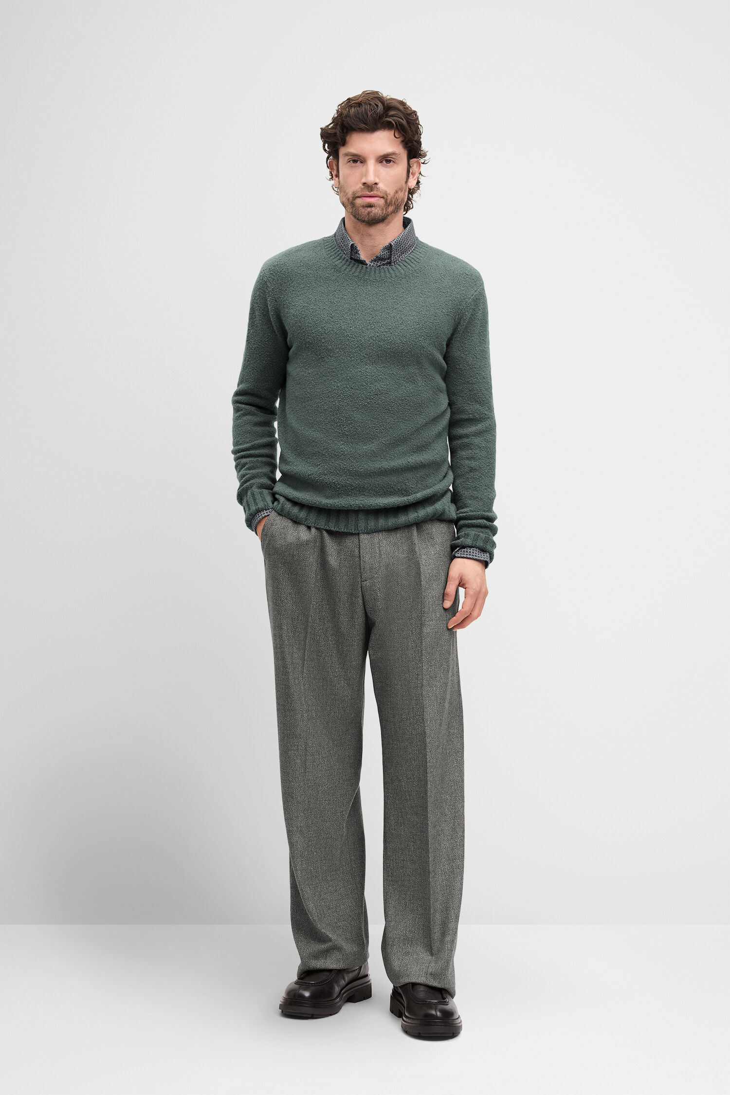 Langarm, Ärmel, Hosen, Stehend, Pullover