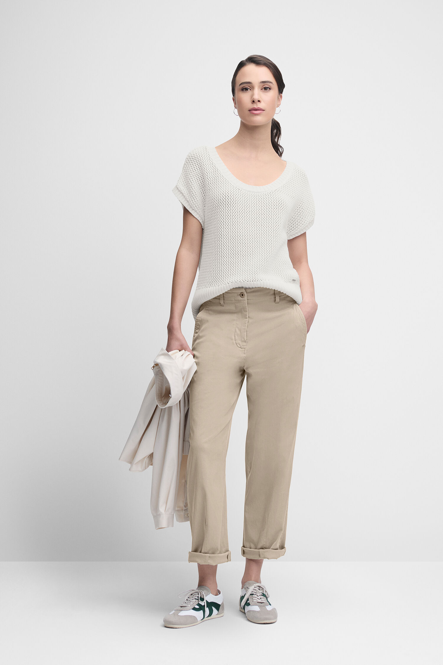 Dekoration für Zuhause, Leinen, Hosen, Person, Khaki