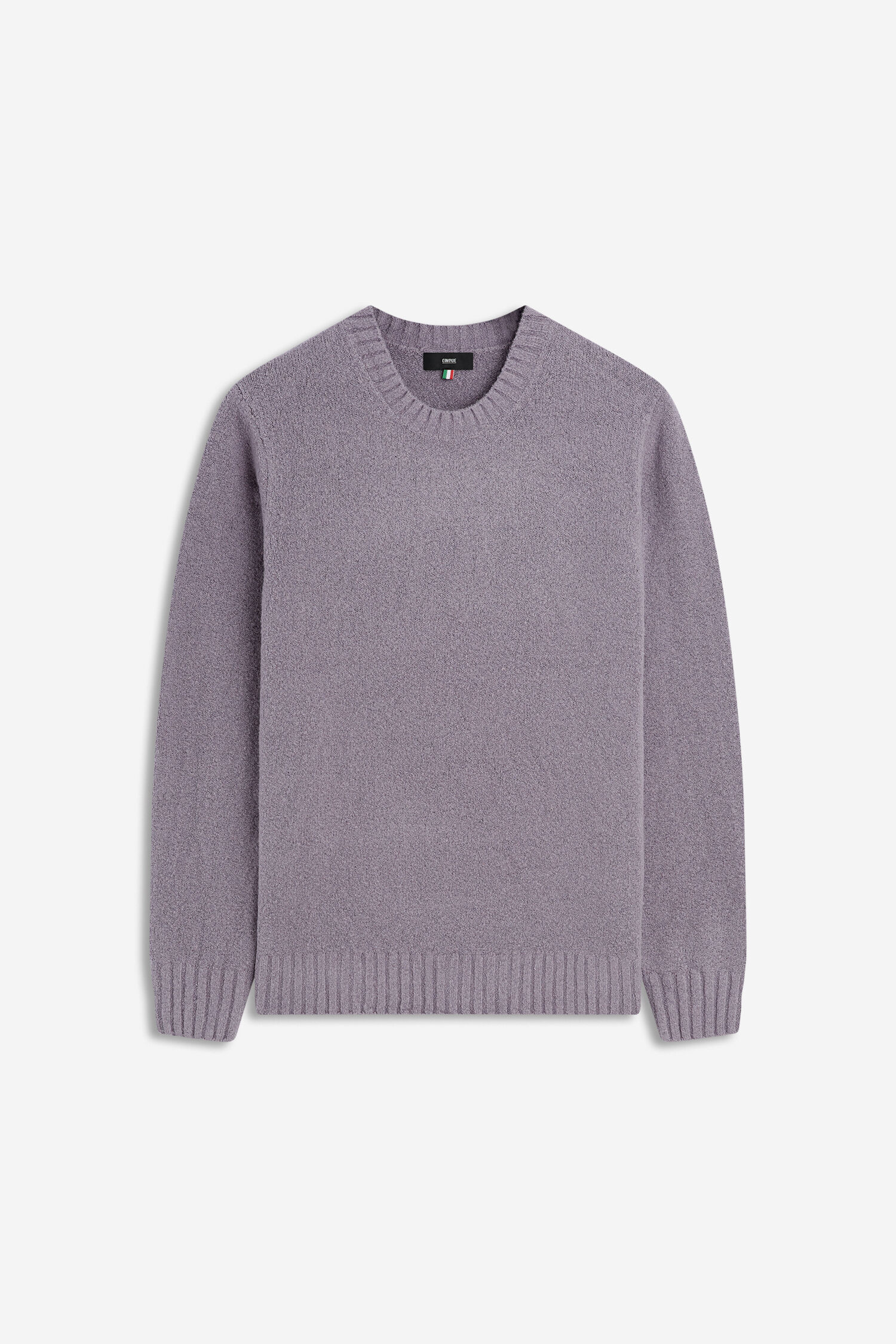 Pullover, Sweater, Lila, Rundhals, Knit