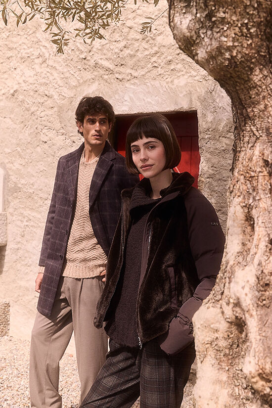 jacke, mantel, damenjacke, pufferjacke, plaid, jackets, outerwear, plaid, turtleneck, trousers