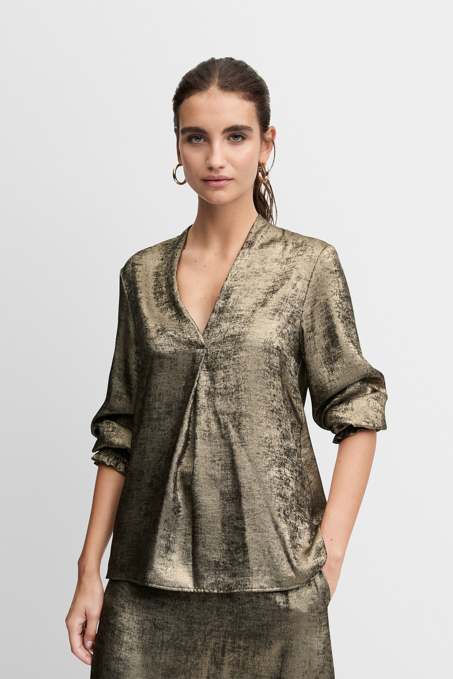 Bluse, Kleid, Leinen, Person, Frau