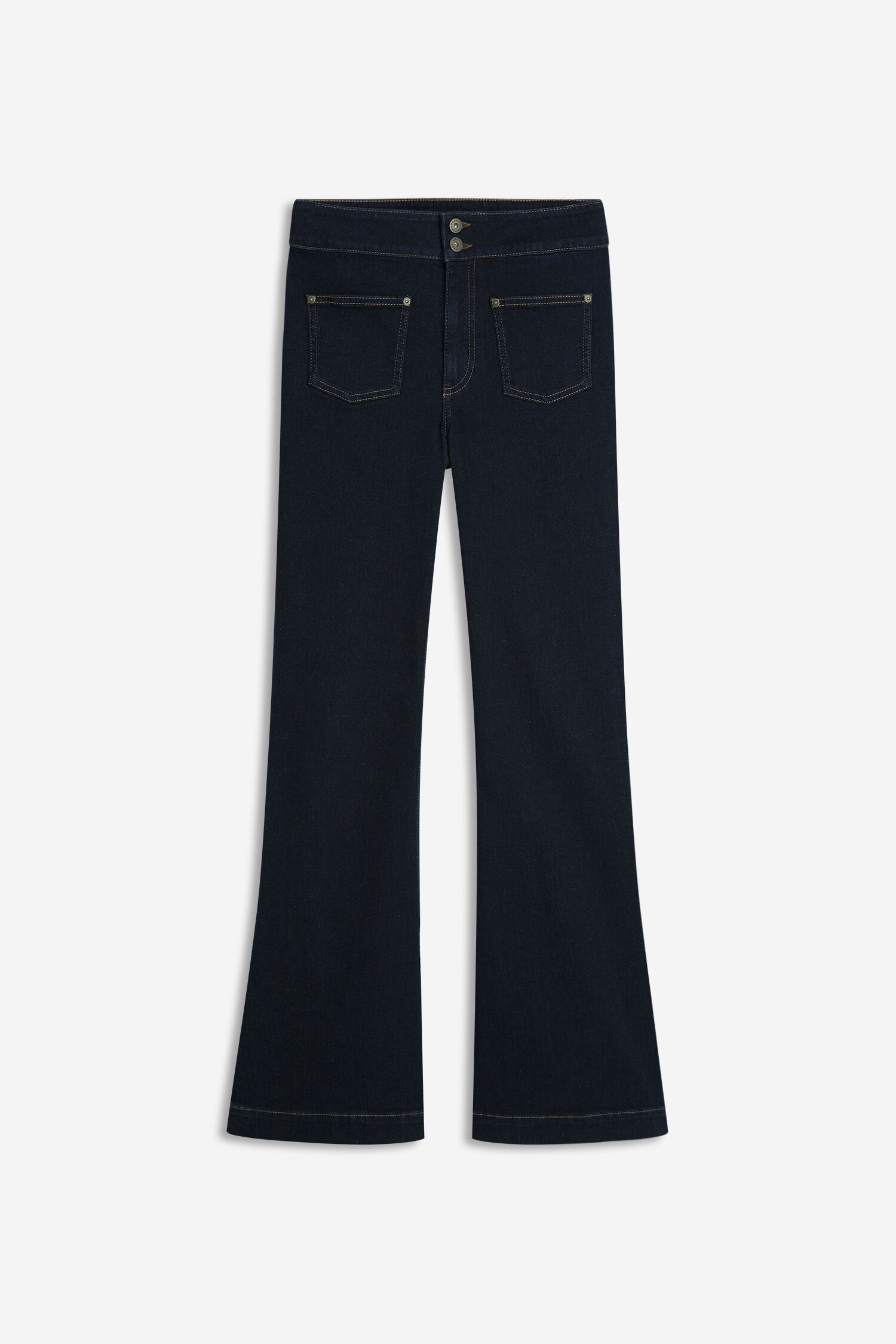 jeans, hose, denim, flare, backpockets