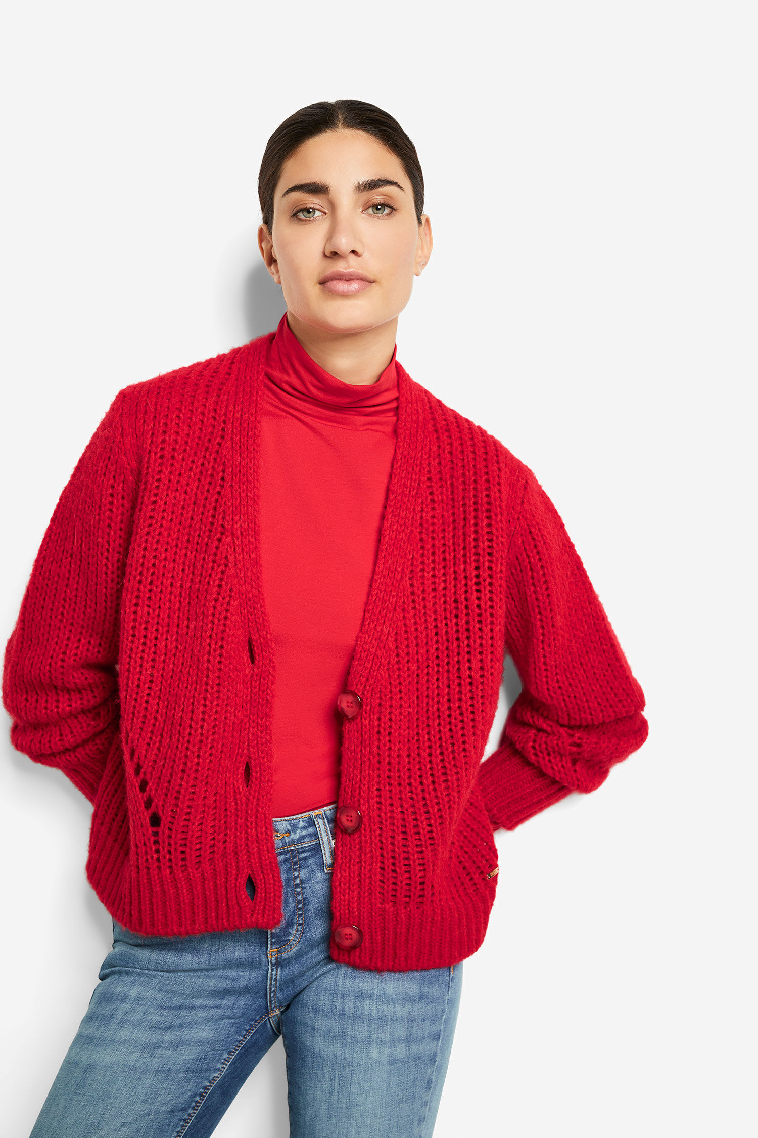 CINQUE Strickjacke CIVIVIAN CI-6528-1776-43-233-XS 20 - rot