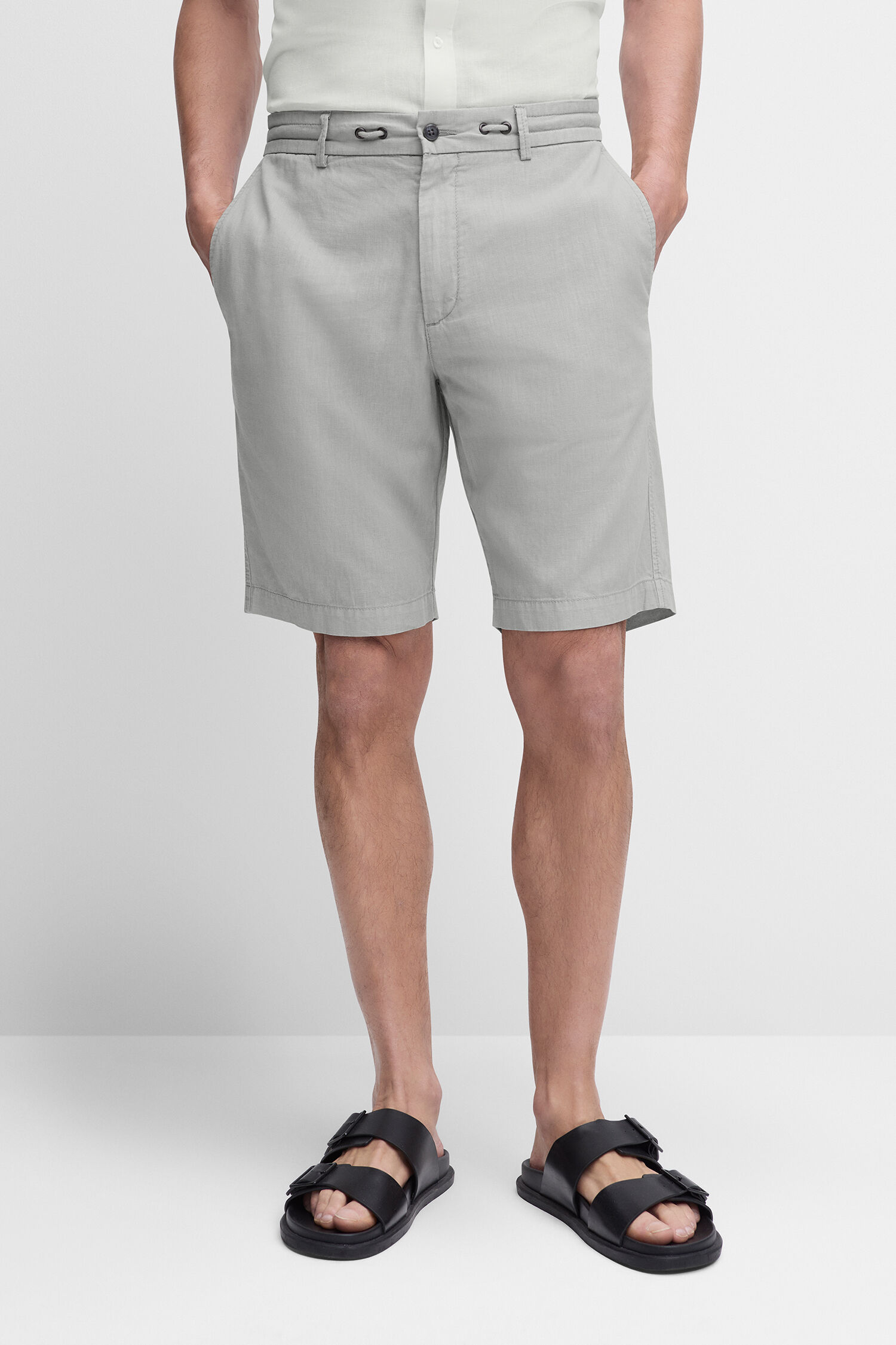 Hemd, Kurze Hosen, Sandale, Mann, Person