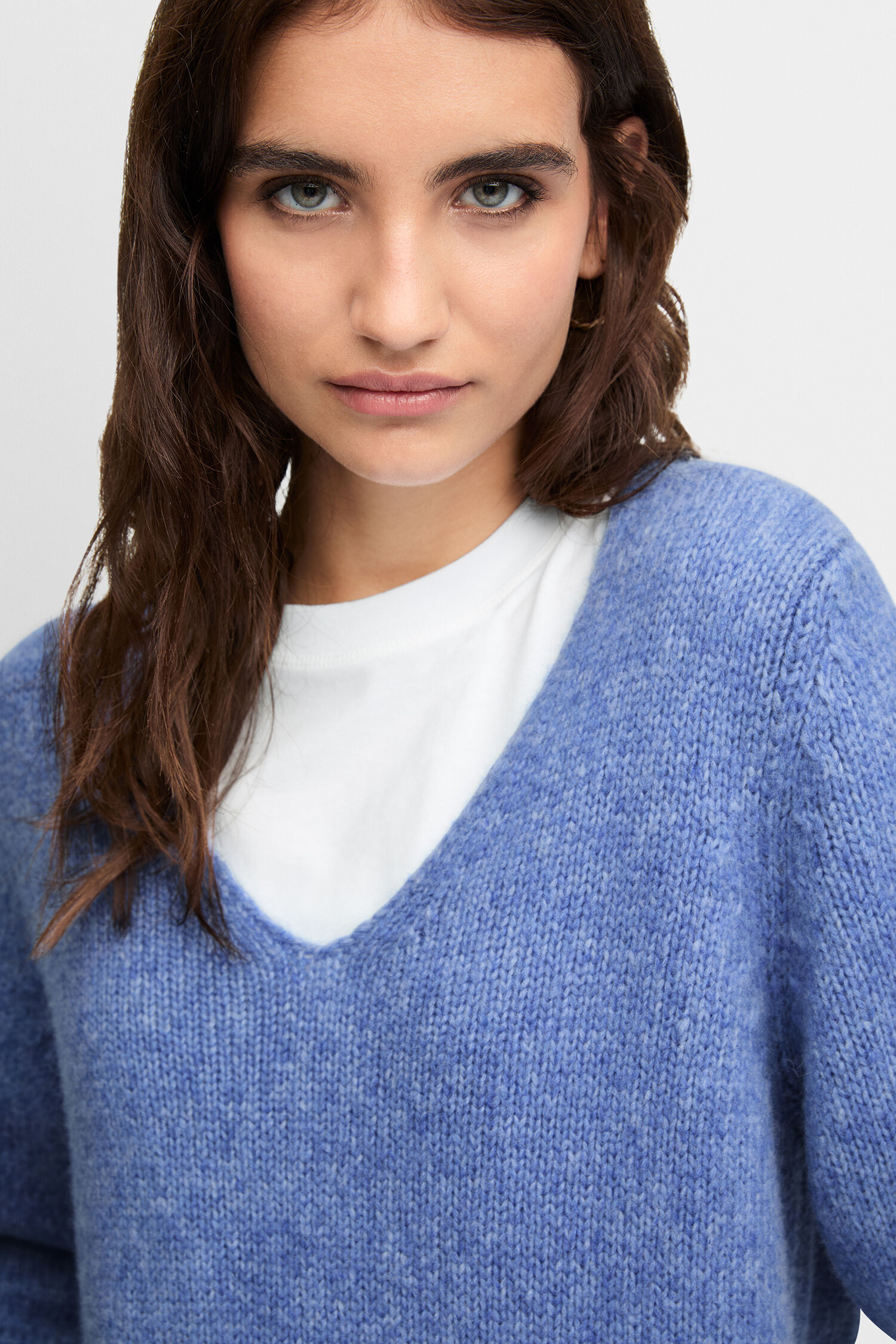 Bekleidung, Strickwaren, Pullover, Person, Gesicht