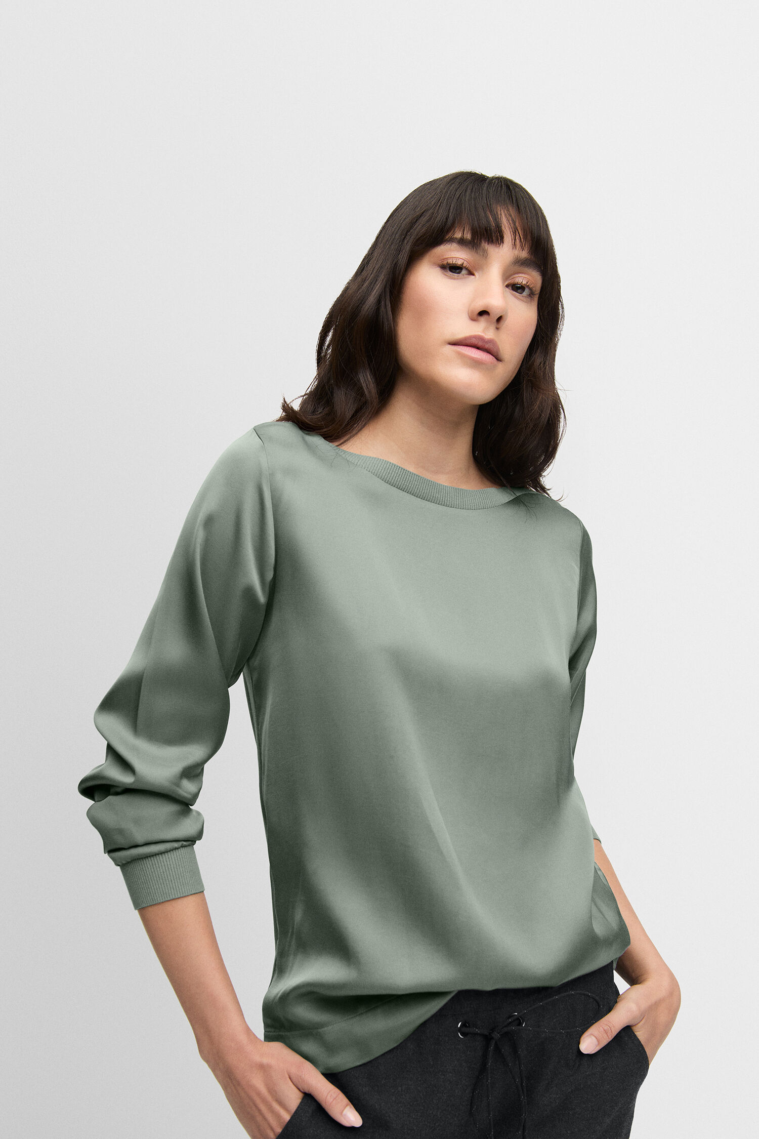 Bluse, Langarm, Ärmel, Person, Frau