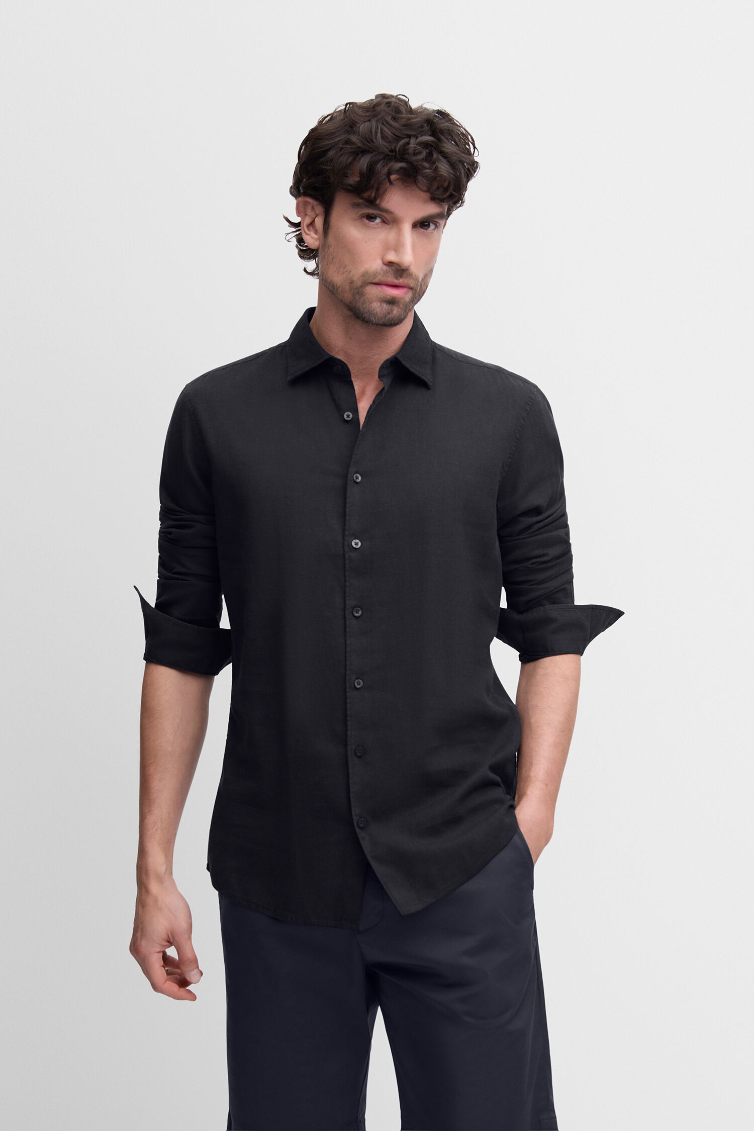 Hemd, Kleid, Hemd, Langarm, Mann, Person