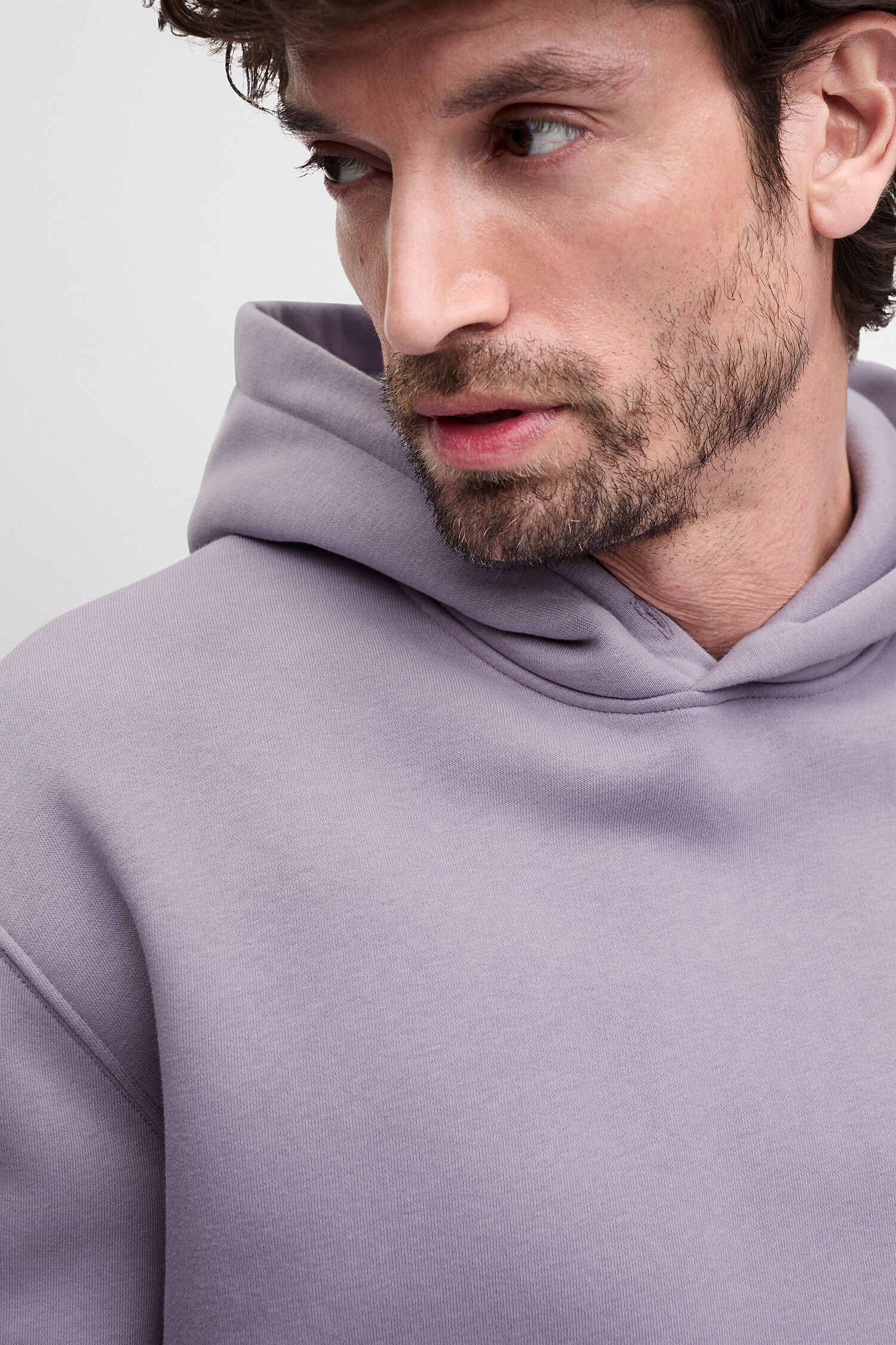 Hoodie, Lavendel, Langarm, Kapuze, Kordelzug