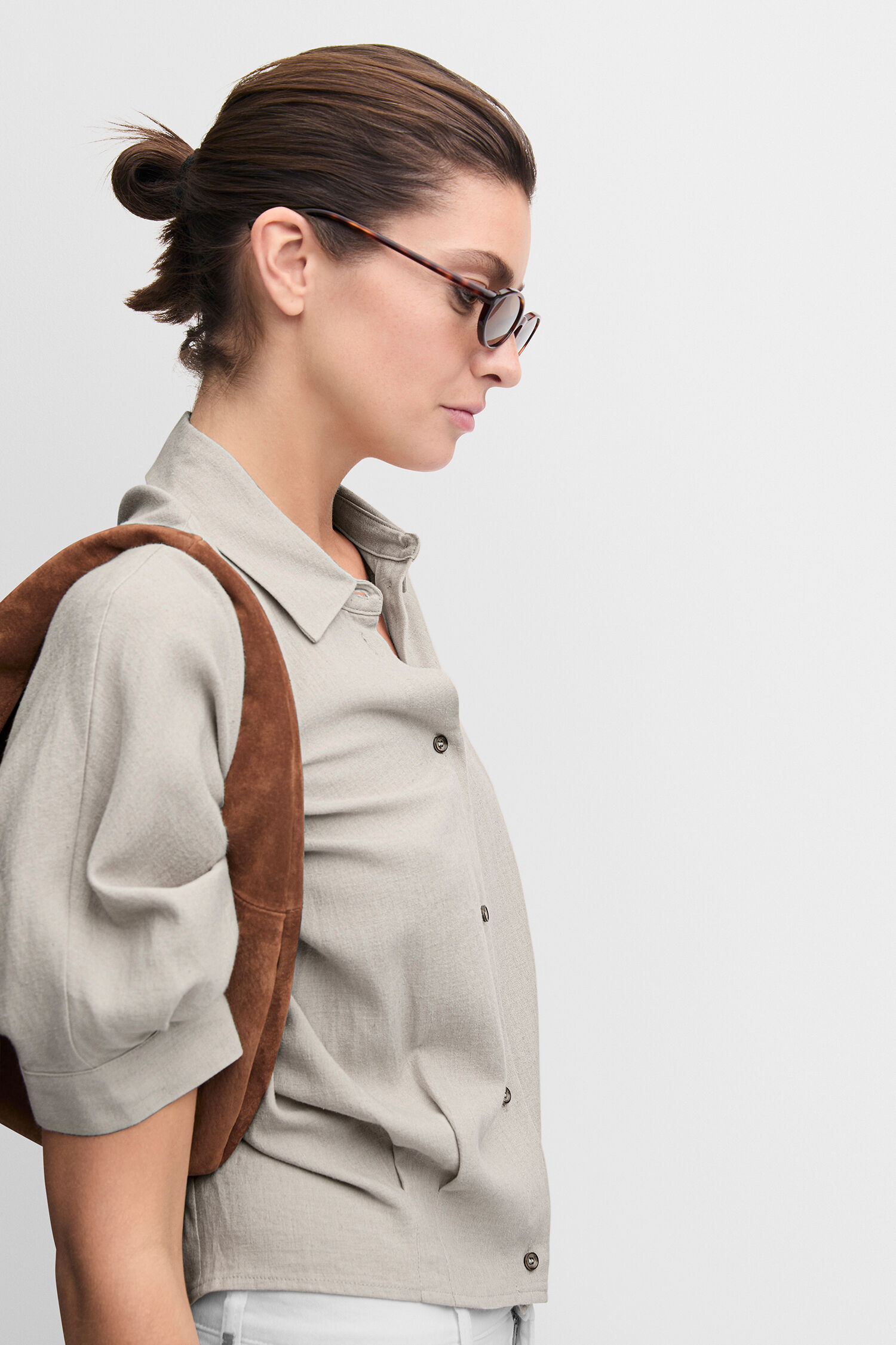 Hemd, Bluse, Leinen, Person, Kleid, Hemd