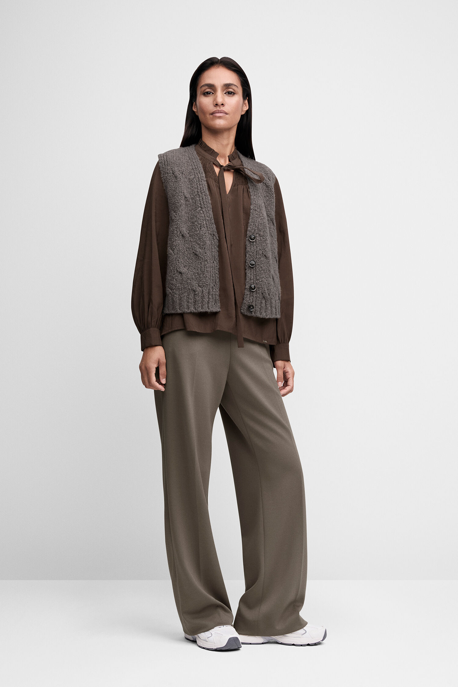 Weste, Strickweste, Gilet, Knopfleiste, Layering