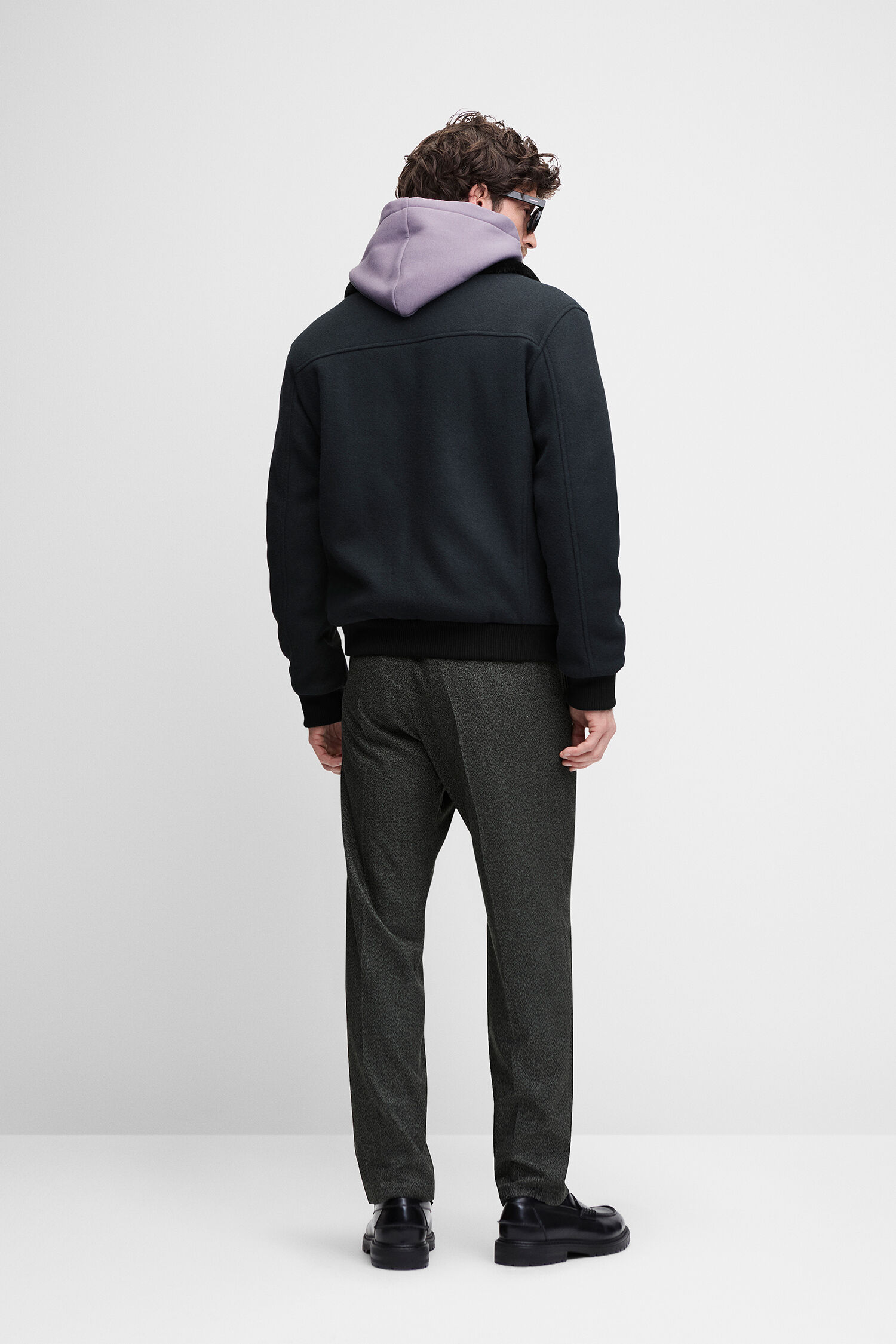 Jacke, Hoodie, dunkle Jacke, Fleece, Hose