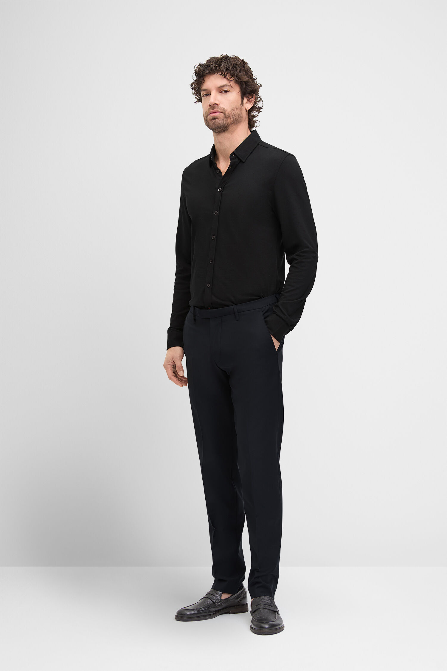 Langarm, Hosen, Anzug, Mann, Person