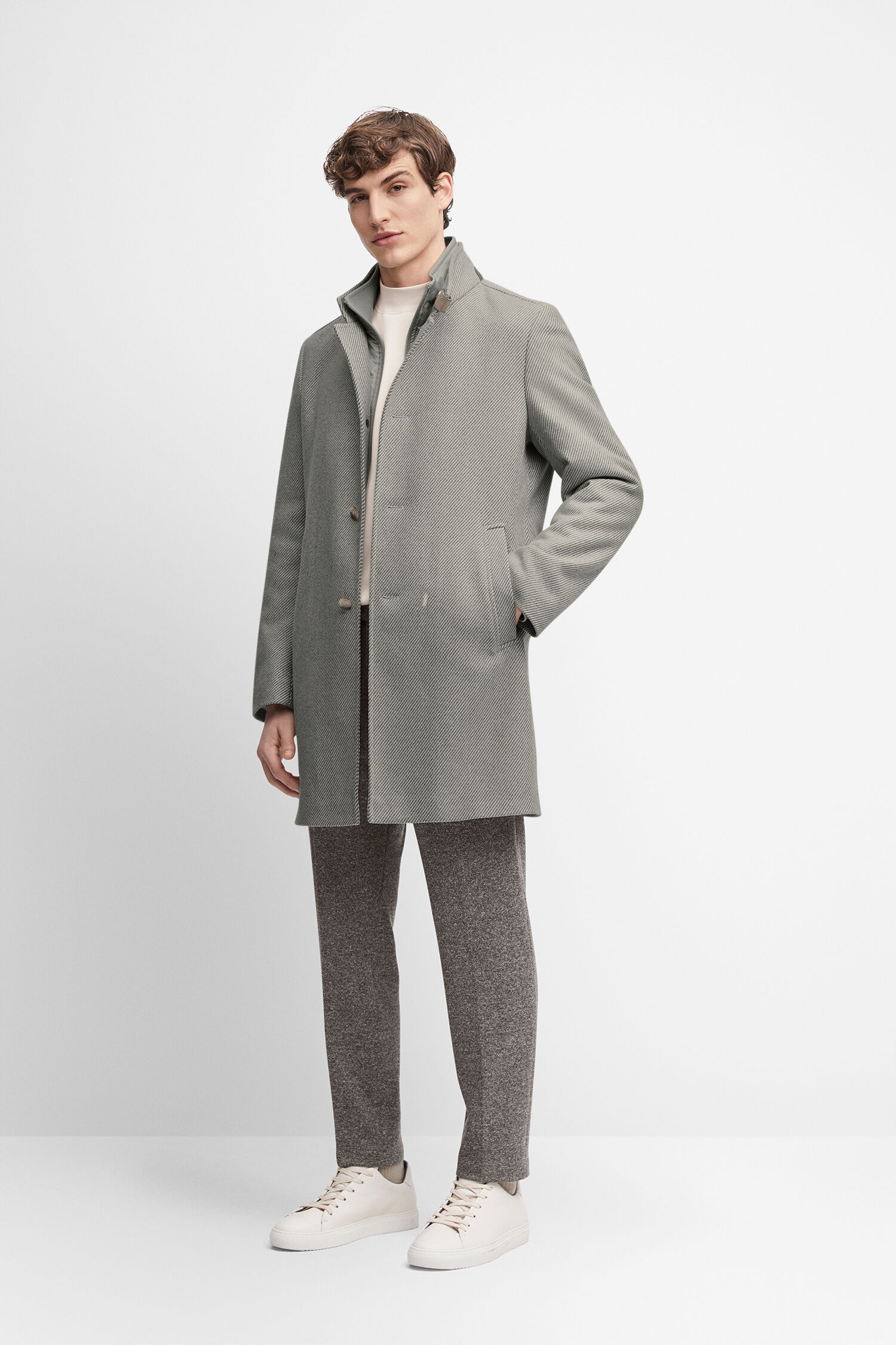 Mantel, Jacke, Mann, Person