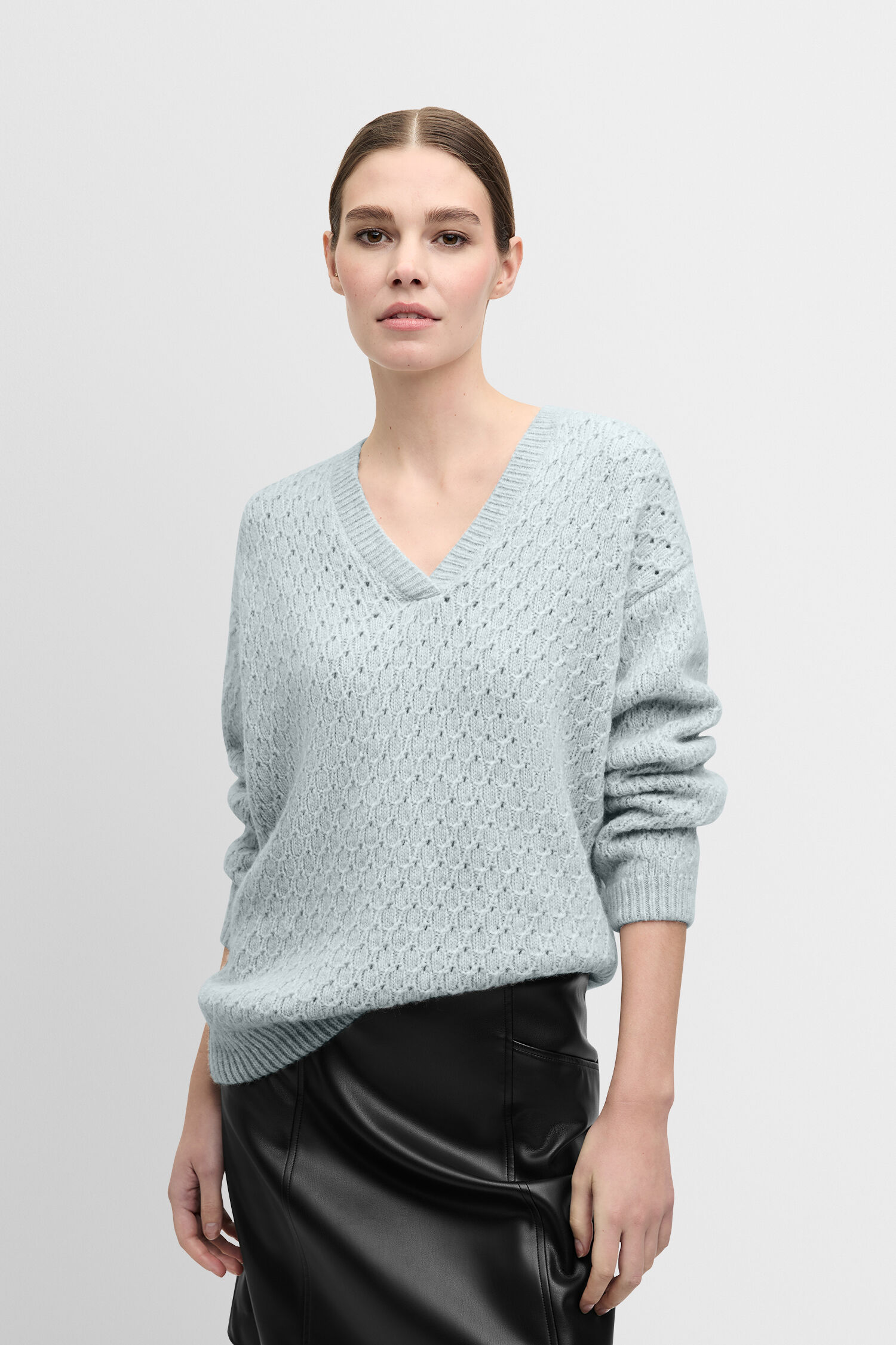 Bekleidung, Strickwaren, Pullover - hellgrau Bekleidung, Strickwaren, Pullover - hellgrau