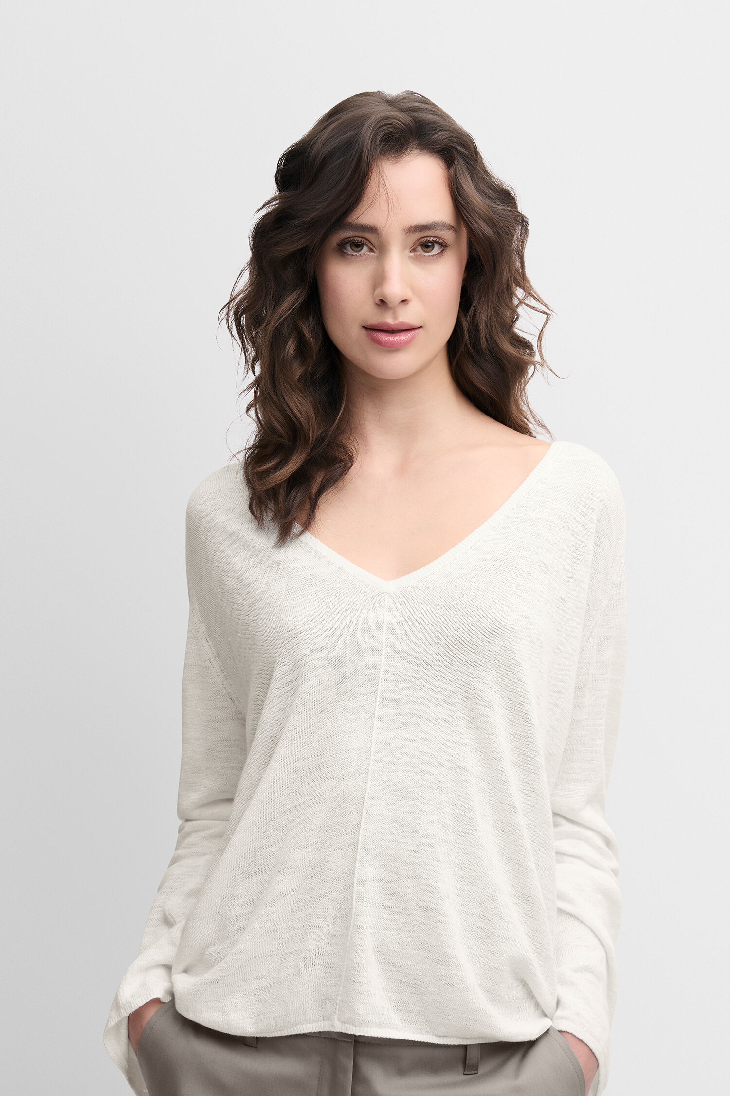 Langarm, Bluse, Erwachsener, Person, Frau