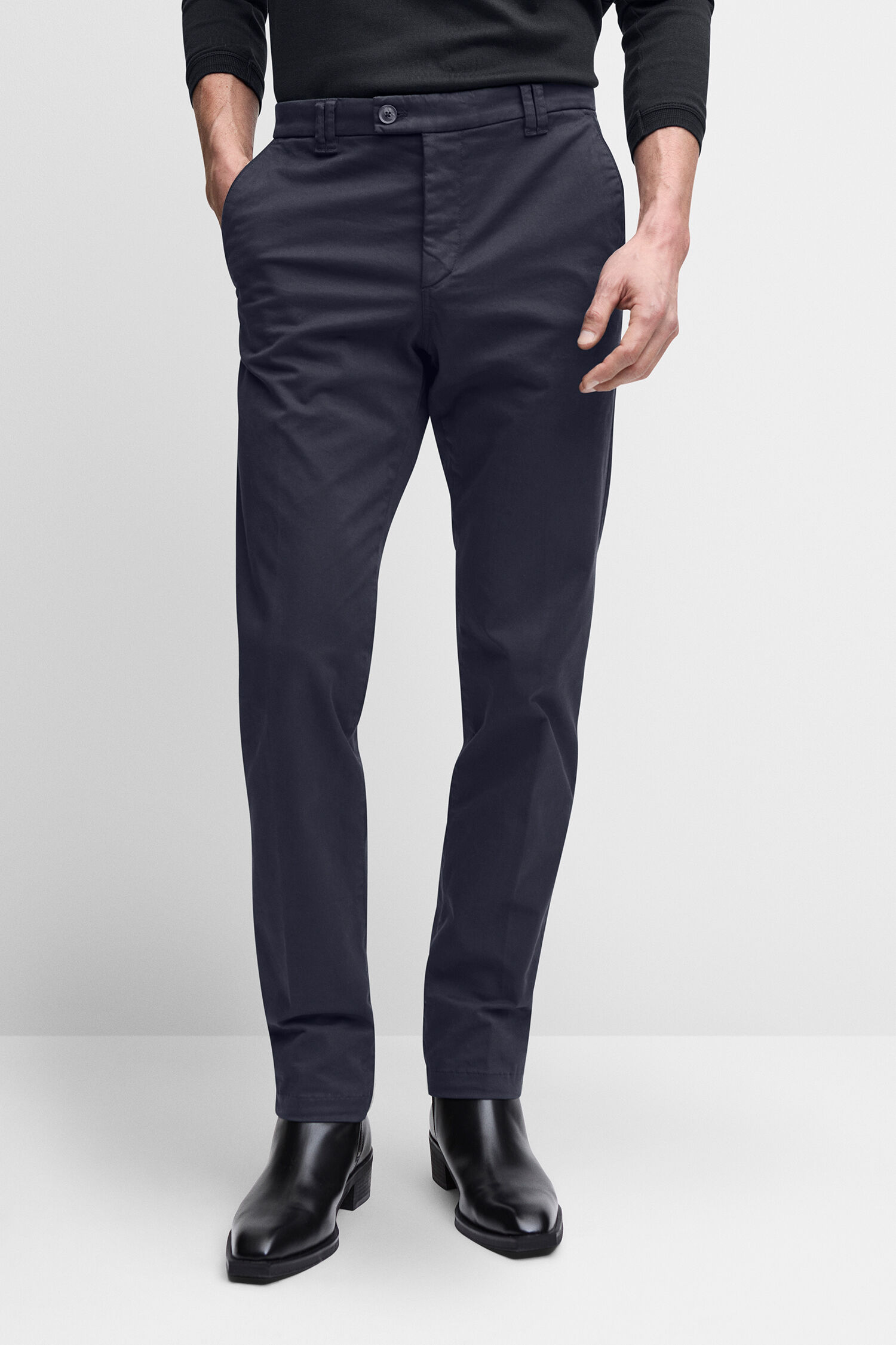 Blazer, Navy, Gewebe, Hose, Stoff