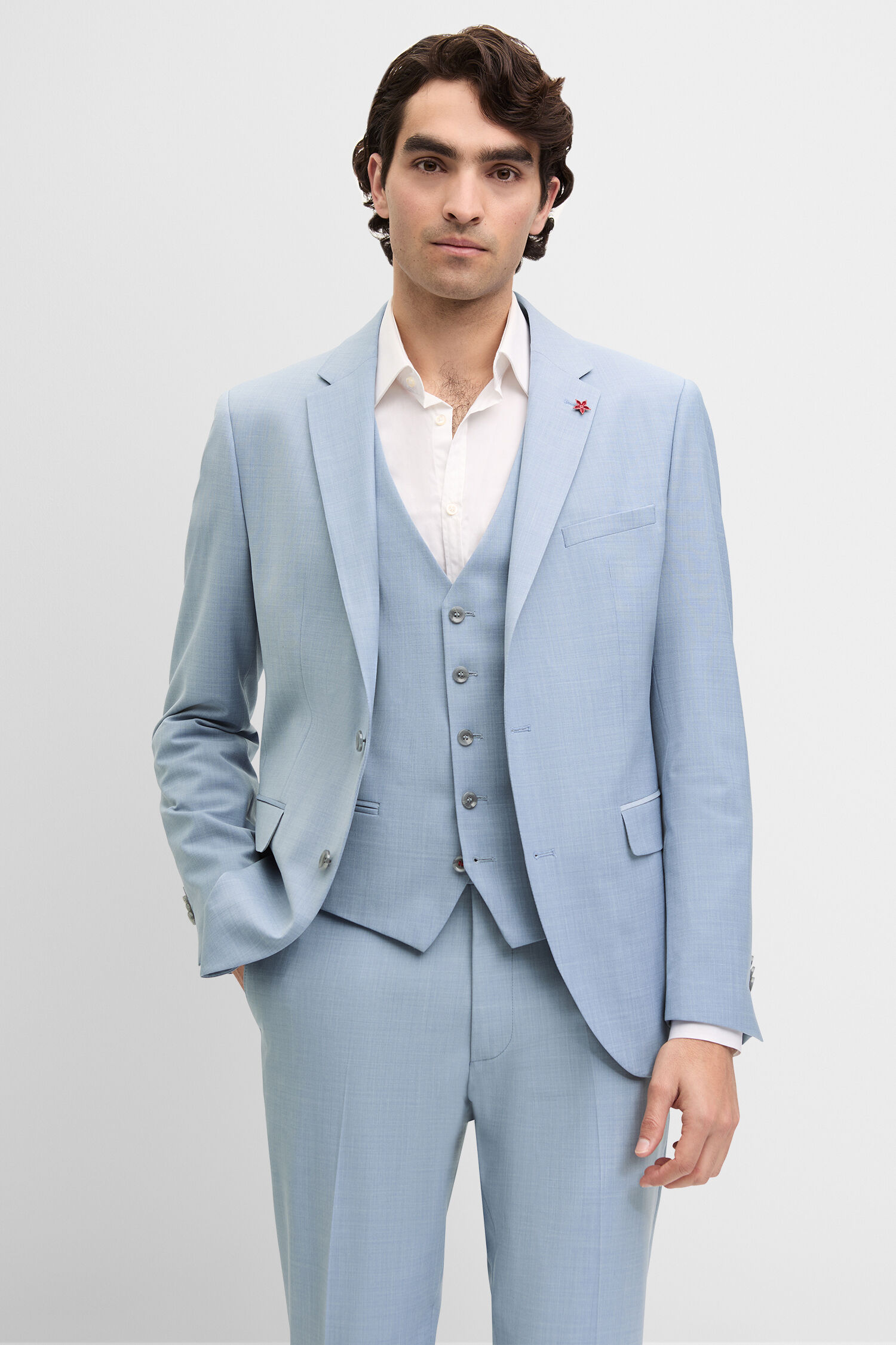 Formelle Kleidung, Anzug, Smoking, Blazer, Mantel - Hellblau Formelle Kleidung, Anzug, Smoking, Blazer, Mantel - Hellblau