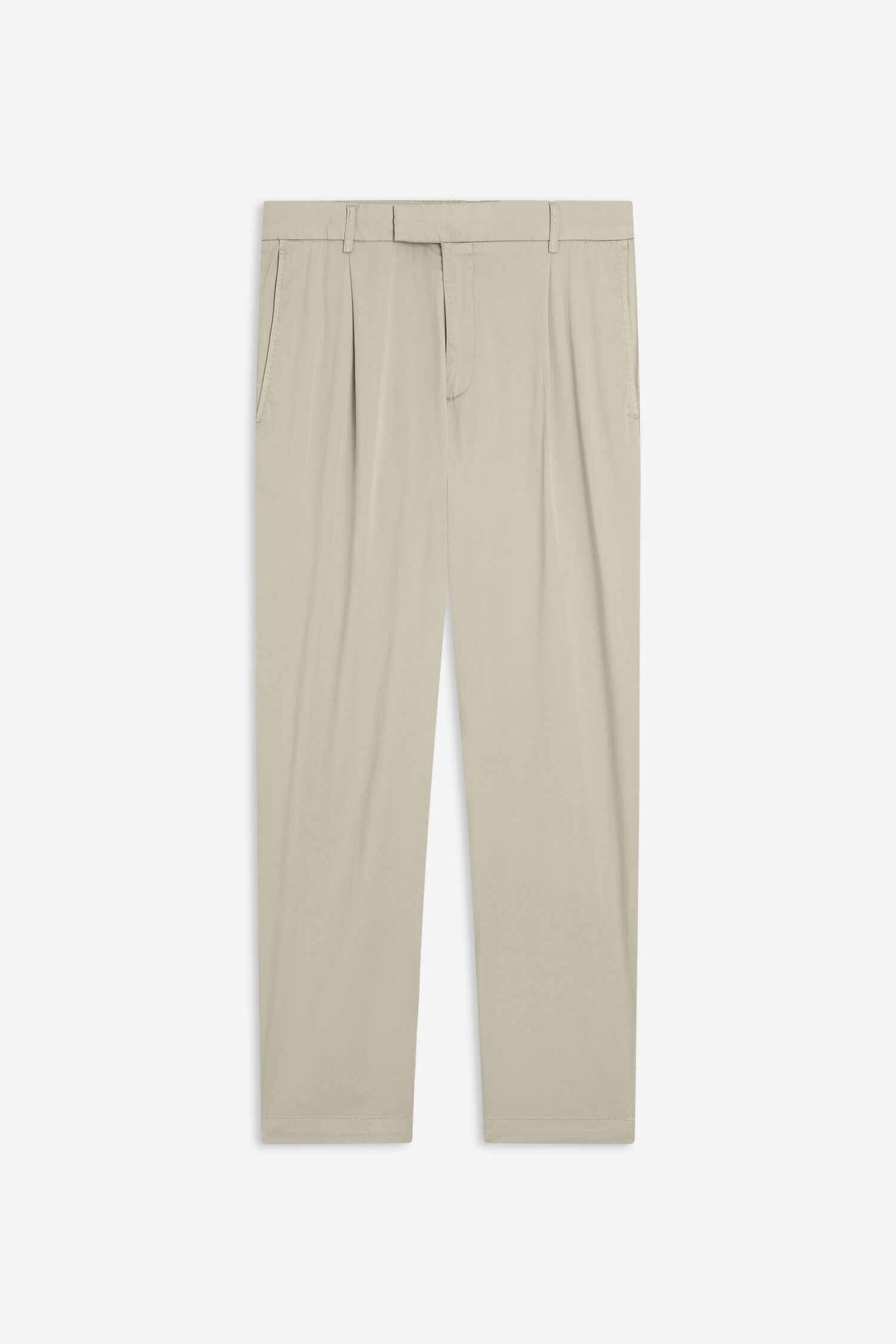 Hose, Beige, Chino, gerade geschnitten, Taschen