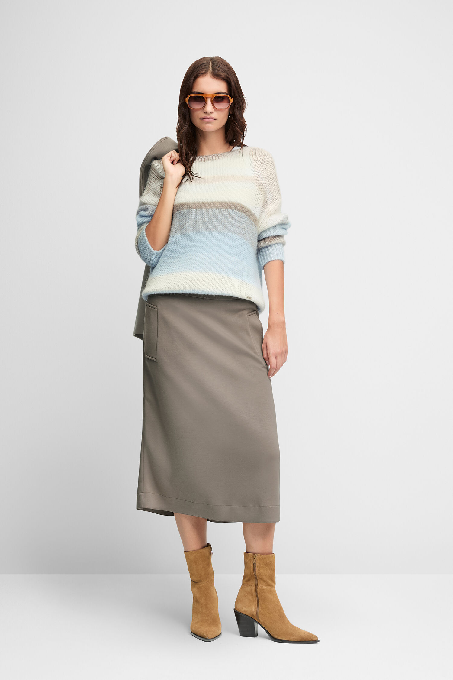 Bekleidung, Rock, Minirock, Strickwaren, Pullover