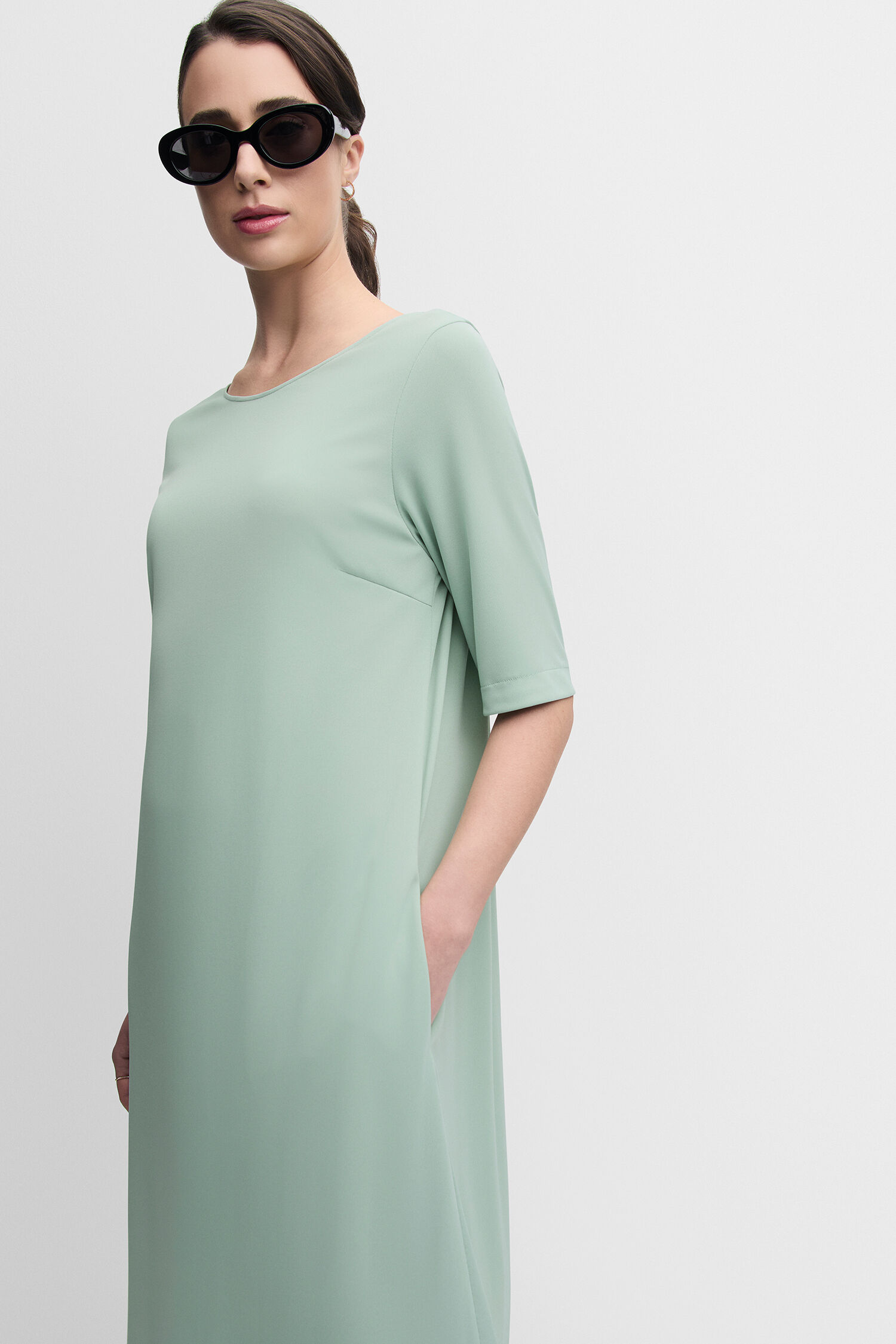 Kleid, Sonnenbrille, Langarm, Person, Frau